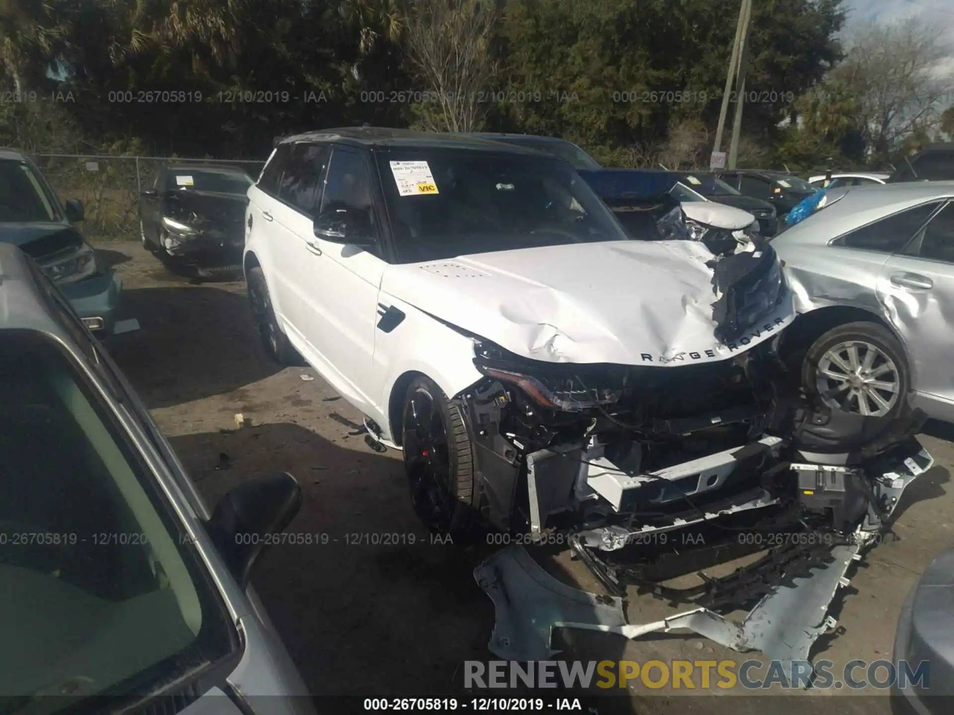 1 Photograph of a damaged car SALWS2RU2LA883743 LAND ROVER RANGE ROVER SPORT 2020