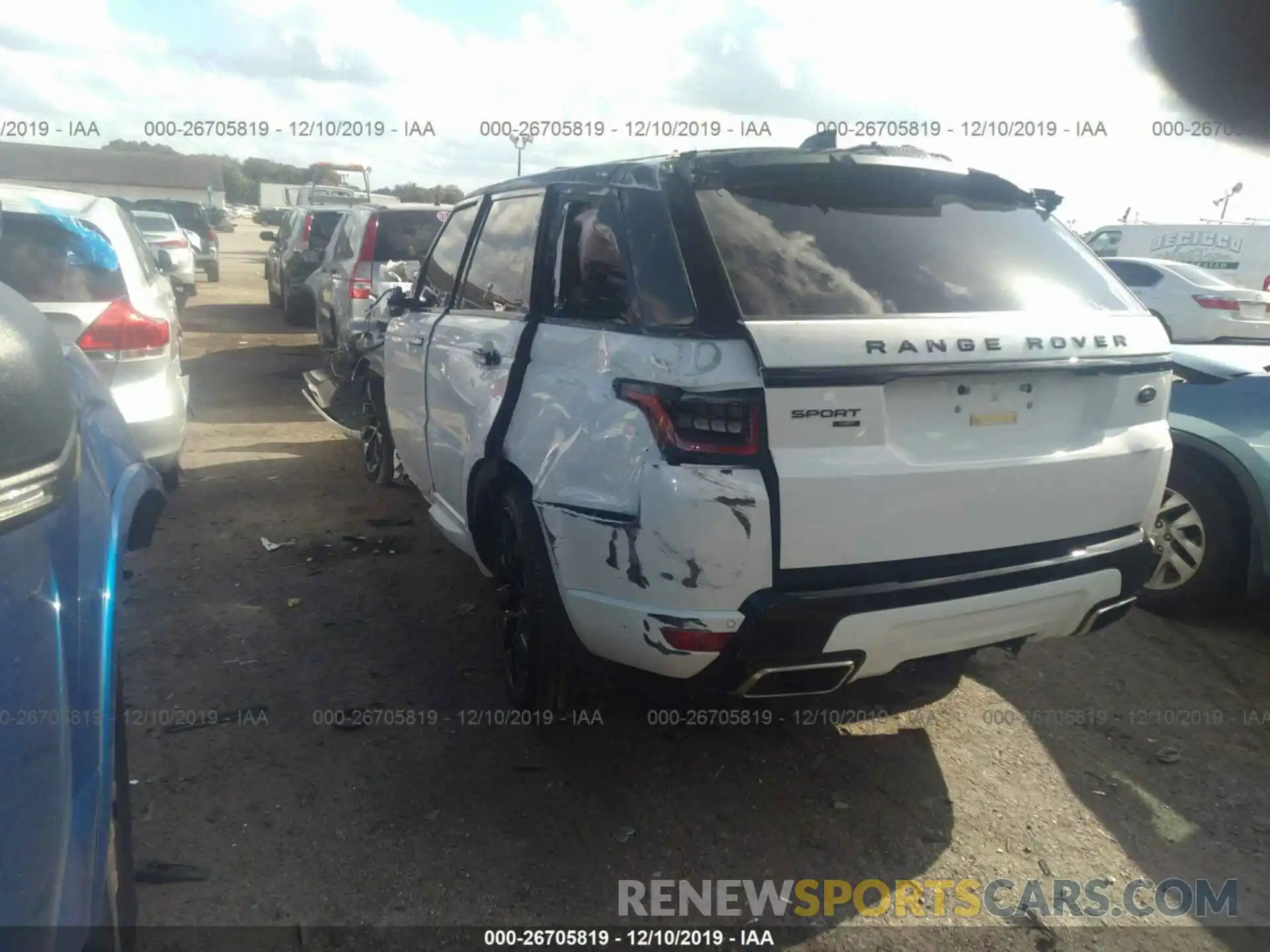 3 Photograph of a damaged car SALWS2RU2LA883743 LAND ROVER RANGE ROVER SPORT 2020