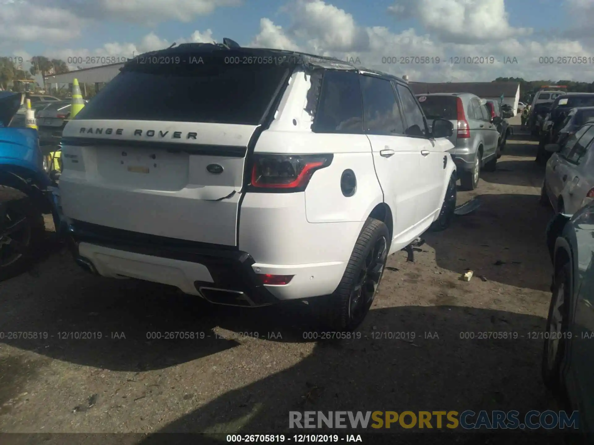 4 Фотография поврежденного автомобиля SALWS2RU2LA883743 LAND ROVER RANGE ROVER SPORT 2020