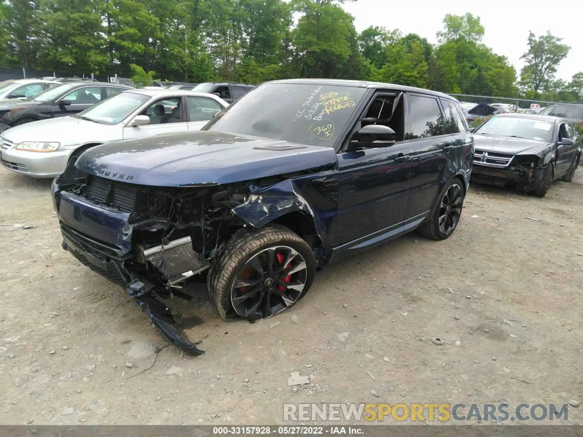 2 Фотография поврежденного автомобиля SALWS2RU3LA700947 LAND ROVER RANGE ROVER SPORT 2020