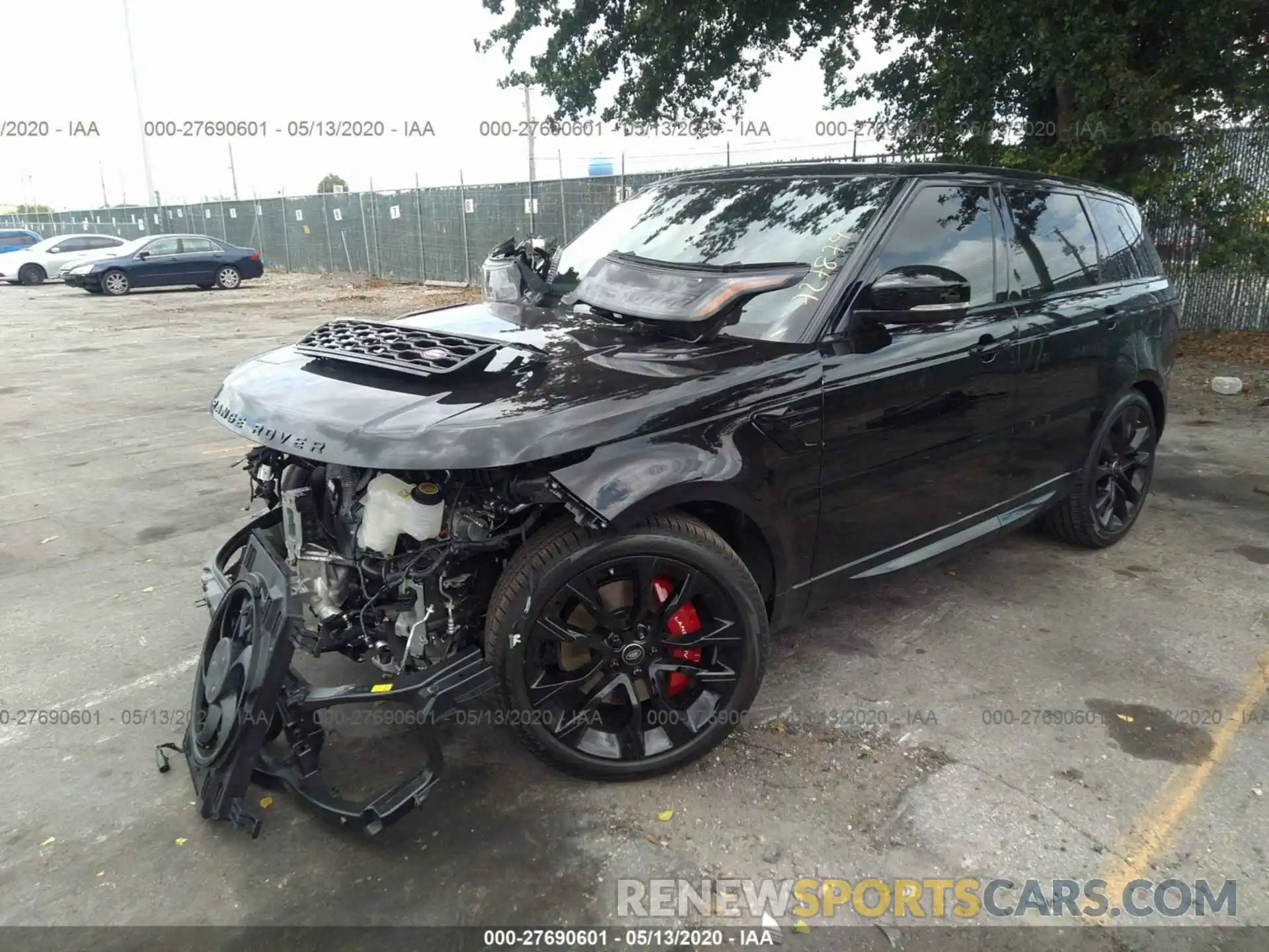 2 Фотография поврежденного автомобиля SALWS2RU5LA727874 LAND ROVER RANGE ROVER SPORT 2020