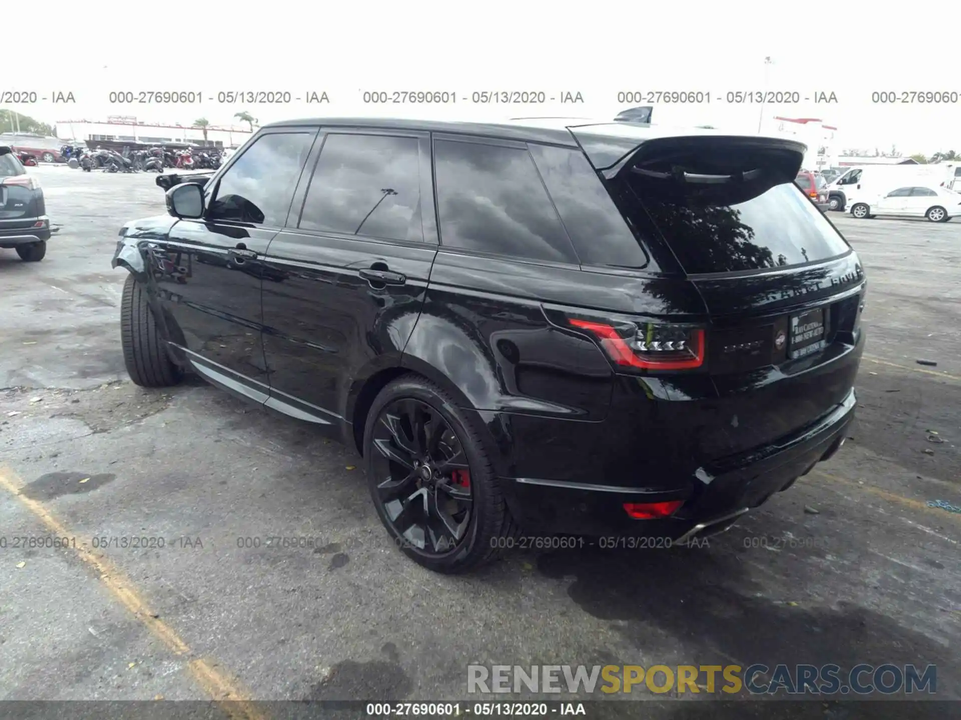 3 Фотография поврежденного автомобиля SALWS2RU5LA727874 LAND ROVER RANGE ROVER SPORT 2020