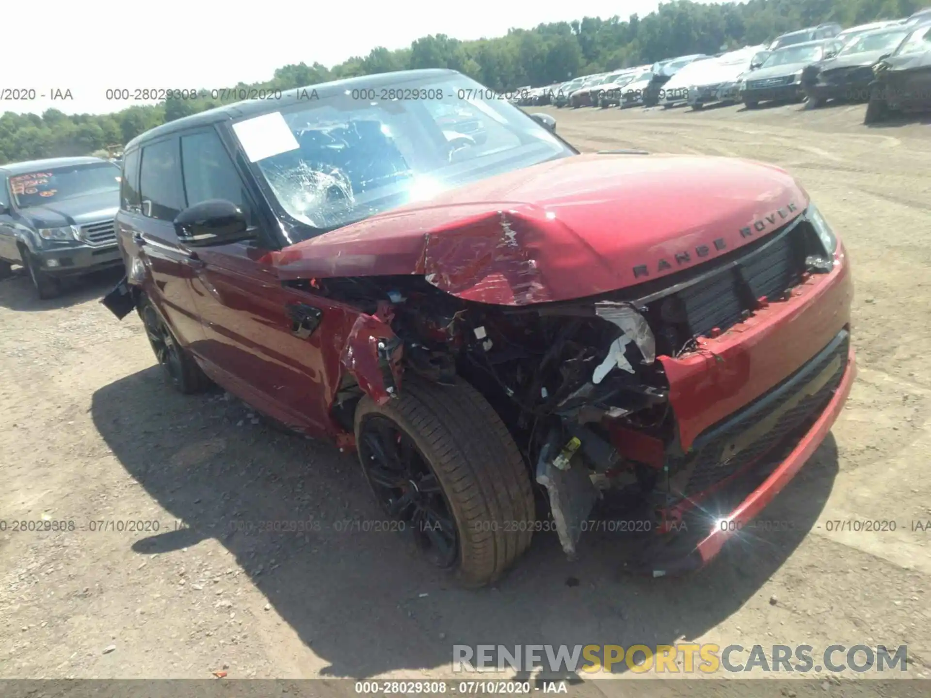 1 Photograph of a damaged car SALWS2RU6LA712252 LAND ROVER RANGE ROVER SPORT 2020