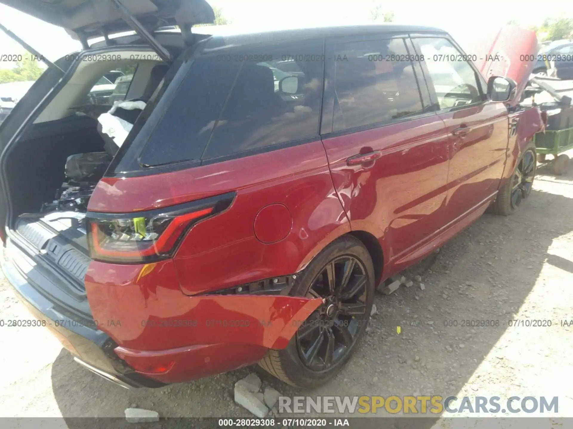 4 Фотография поврежденного автомобиля SALWS2RU6LA712252 LAND ROVER RANGE ROVER SPORT 2020