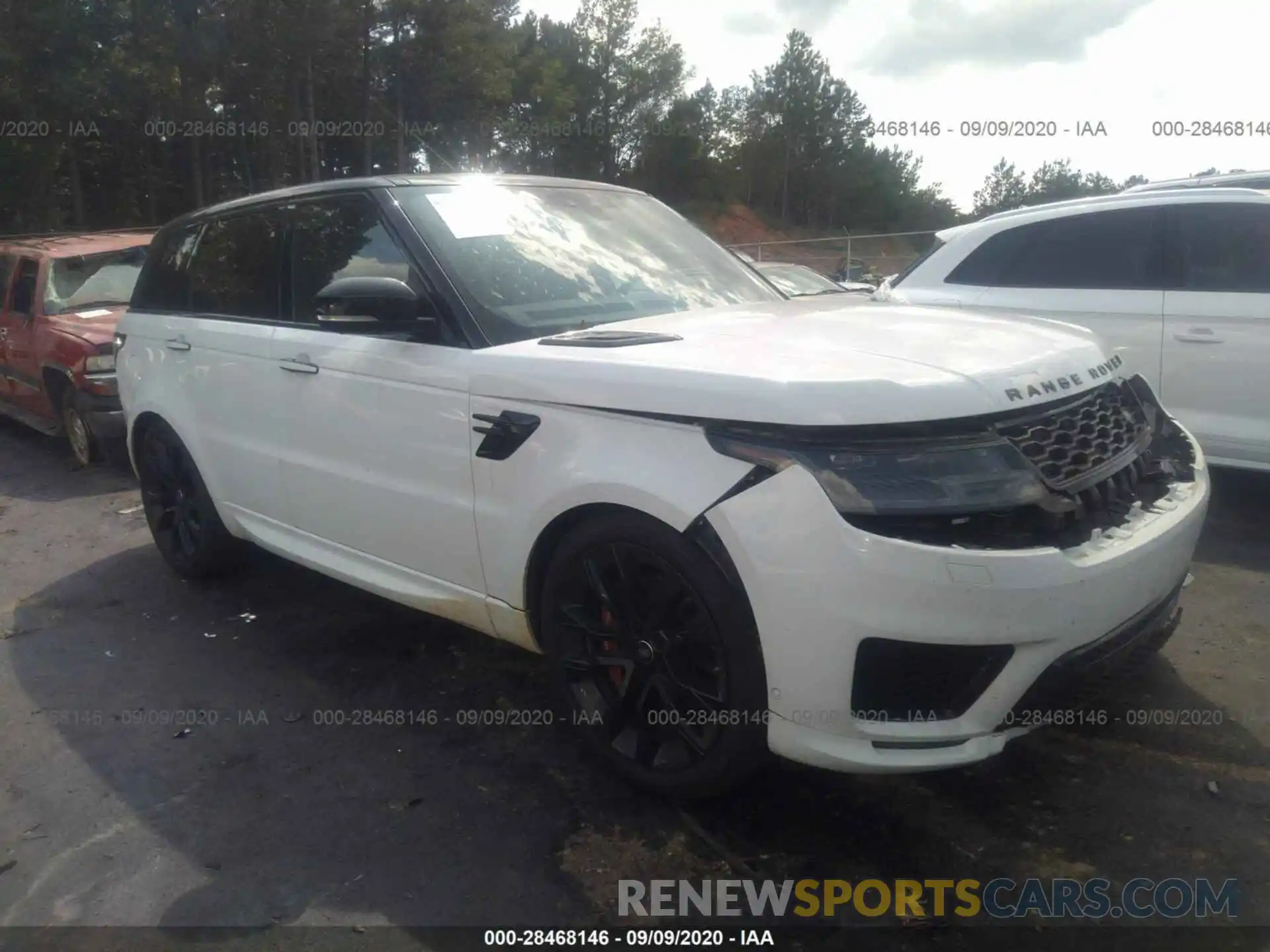 1 Фотография поврежденного автомобиля SALWS2RU6LA713840 LAND ROVER RANGE ROVER SPORT 2020