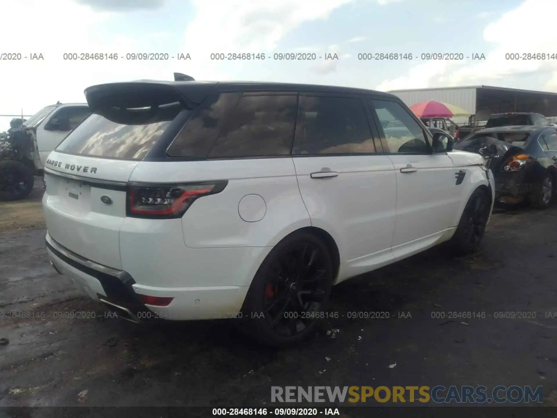 4 Фотография поврежденного автомобиля SALWS2RU6LA713840 LAND ROVER RANGE ROVER SPORT 2020