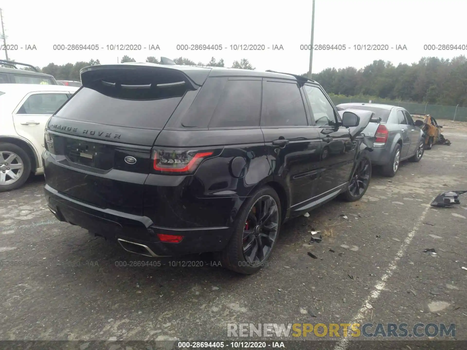 4 Фотография поврежденного автомобиля SALWS2RU8LA880197 LAND ROVER RANGE ROVER SPORT 2020