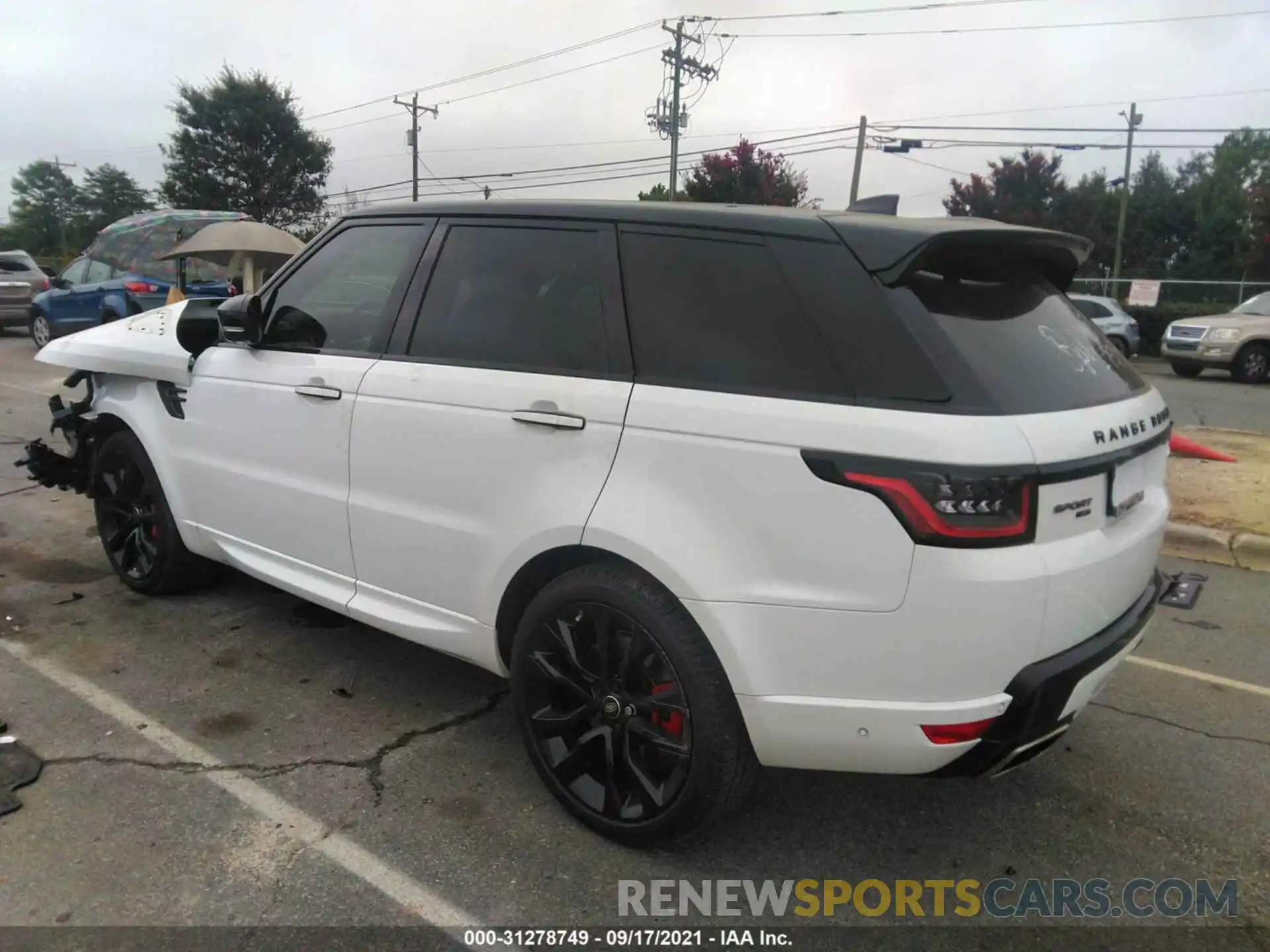 3 Фотография поврежденного автомобиля SALWS2RUXLA888592 LAND ROVER RANGE ROVER SPORT 2020