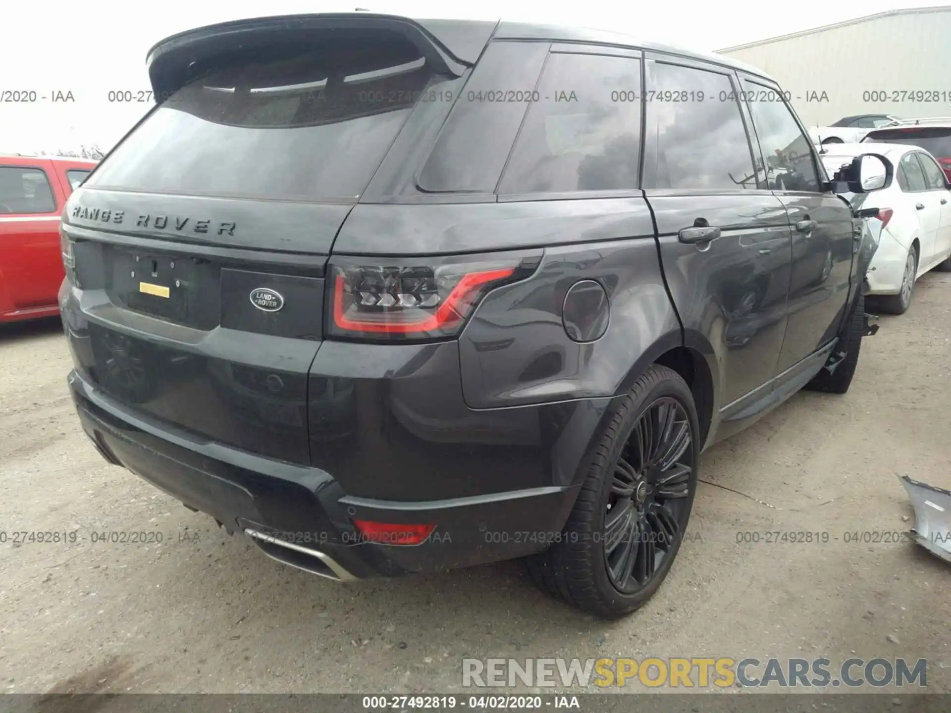 4 Фотография поврежденного автомобиля SALWV2SE7LA878709 LAND ROVER RANGE ROVER SPORT 2020