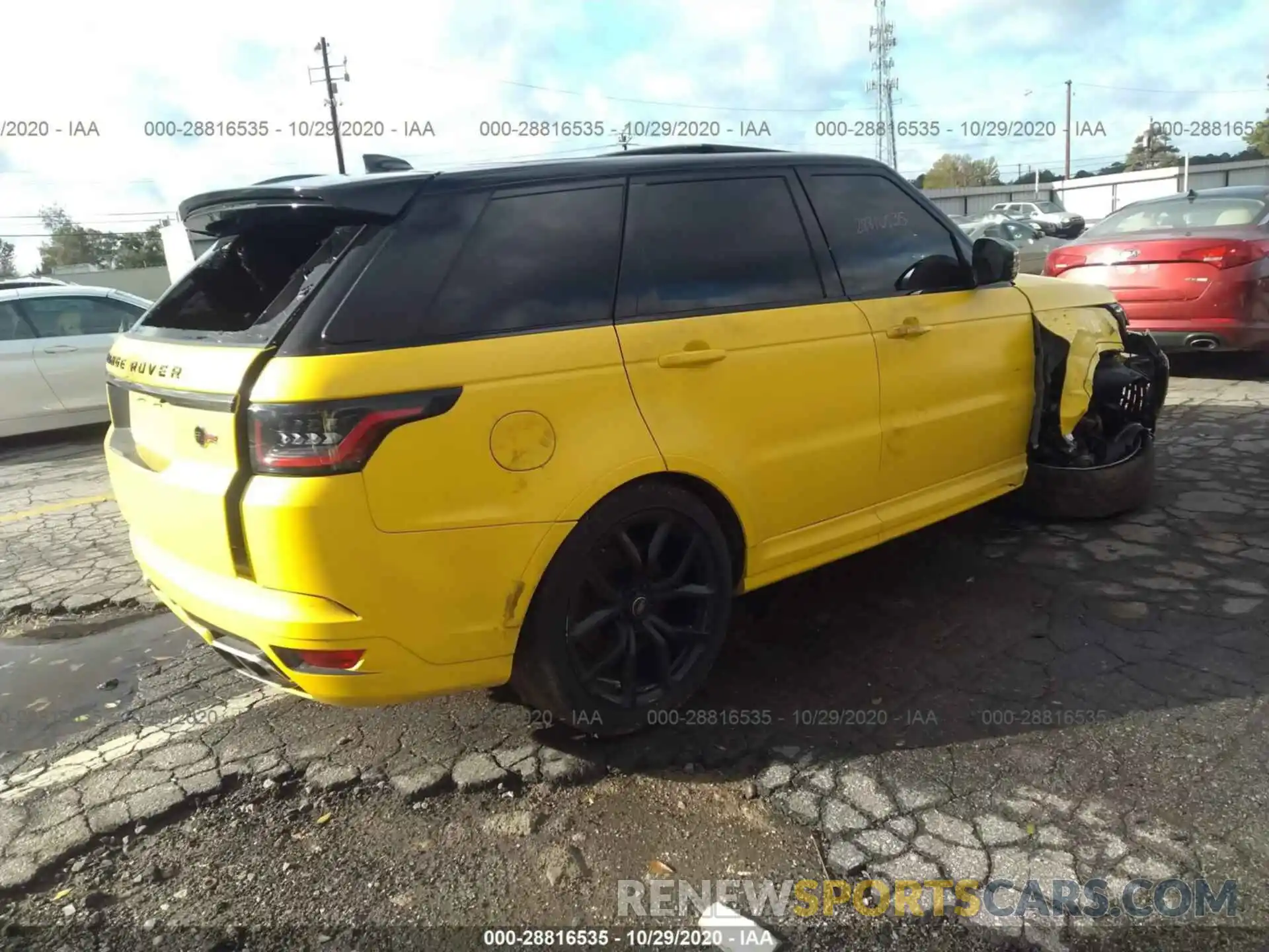 4 Фотография поврежденного автомобиля SALWZ2RE3LA712195 LAND ROVER RANGE ROVER SPORT 2020