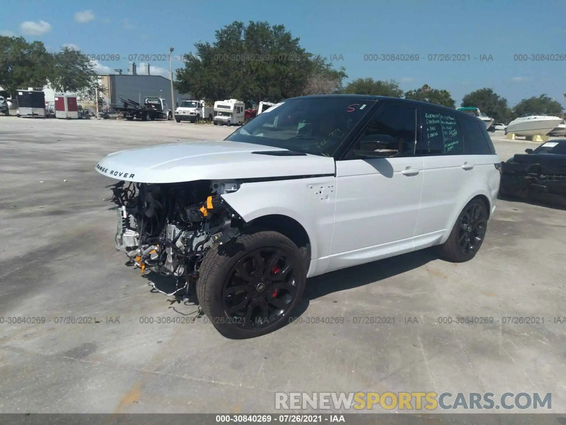 2 Photograph of a damaged car SALWR2SE1MA763447 LAND ROVER RANGE ROVER SPORT 2021