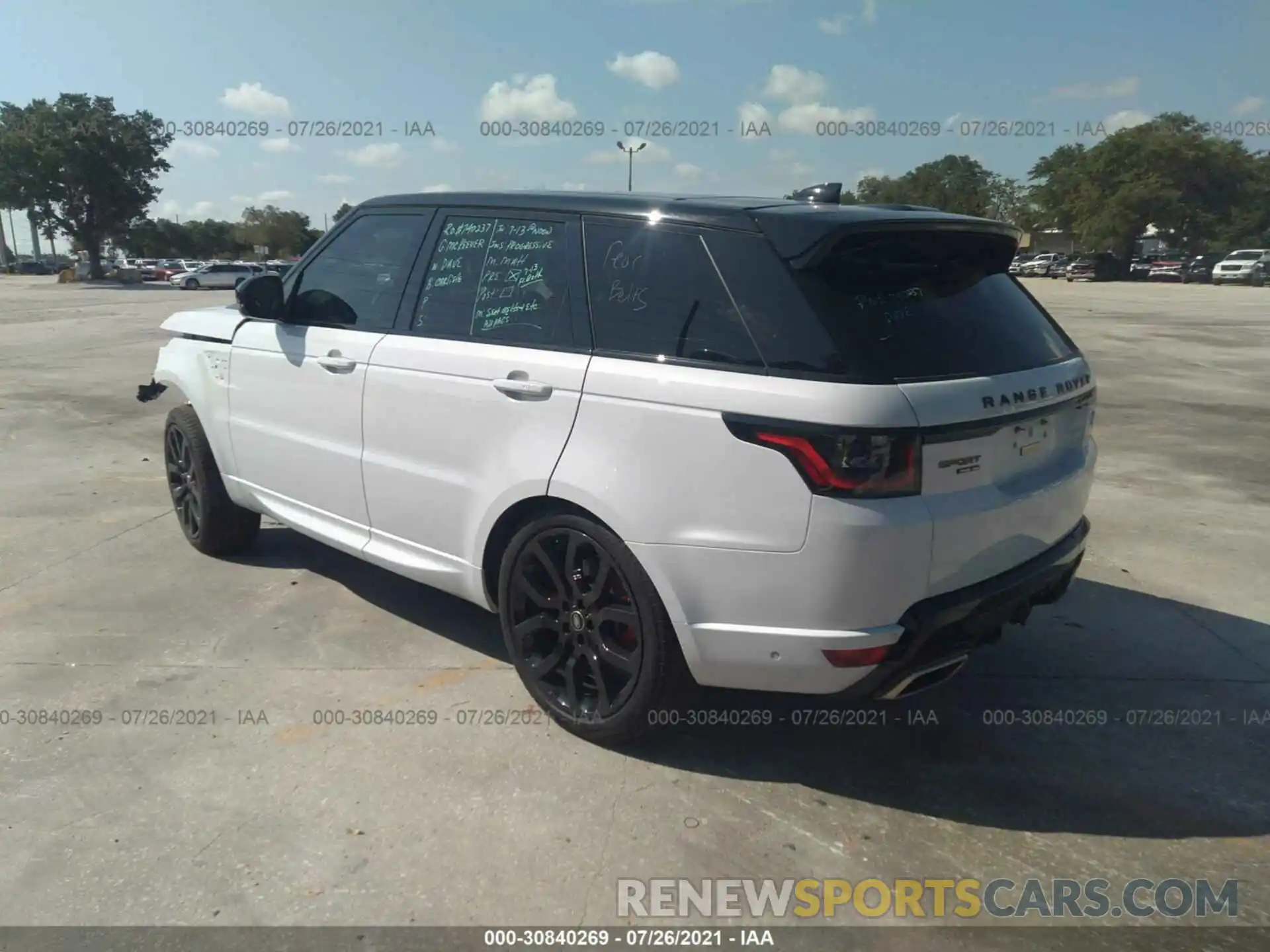 3 Фотография поврежденного автомобиля SALWR2SE1MA763447 LAND ROVER RANGE ROVER SPORT 2021