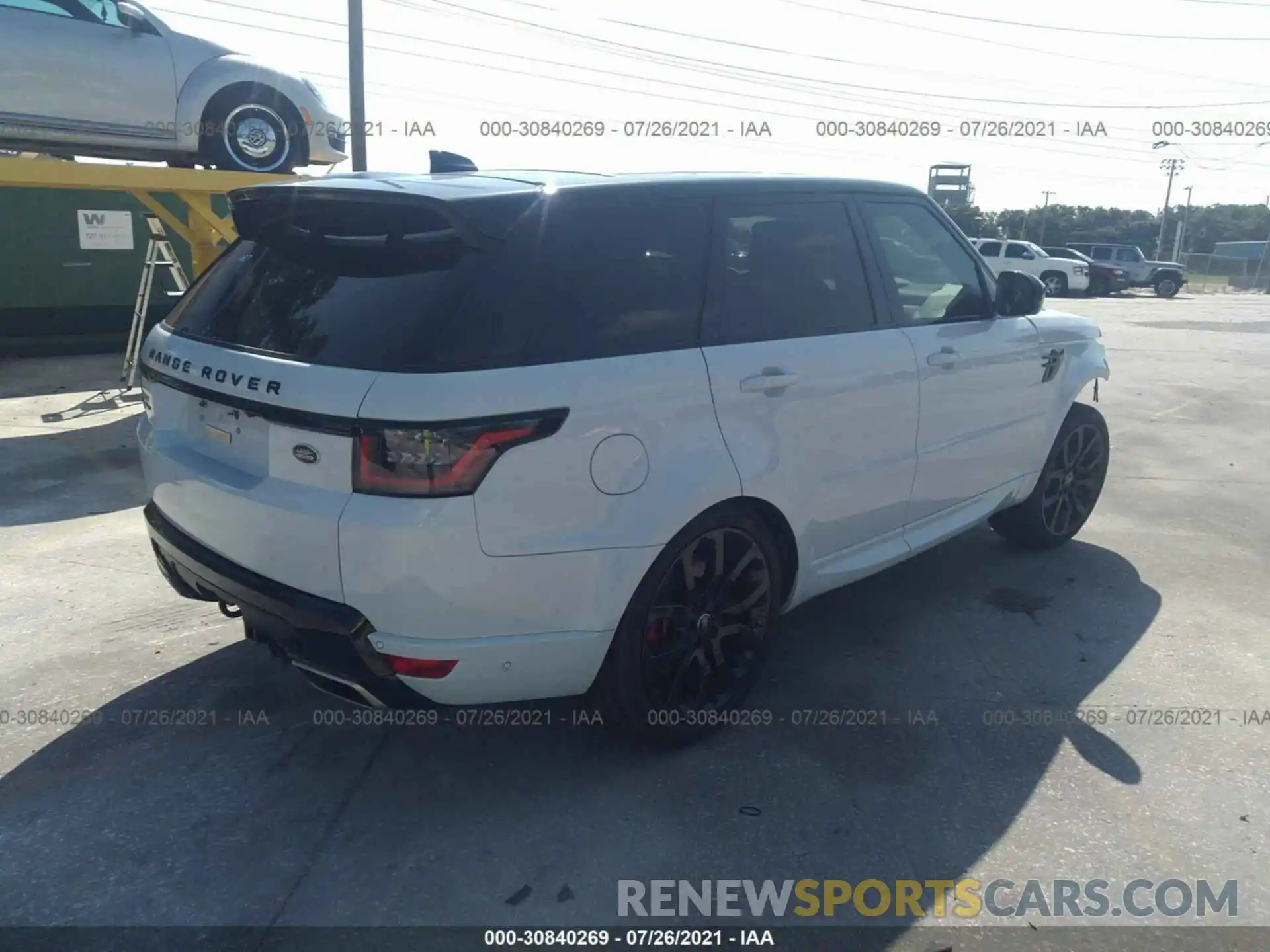 4 Фотография поврежденного автомобиля SALWR2SE1MA763447 LAND ROVER RANGE ROVER SPORT 2021