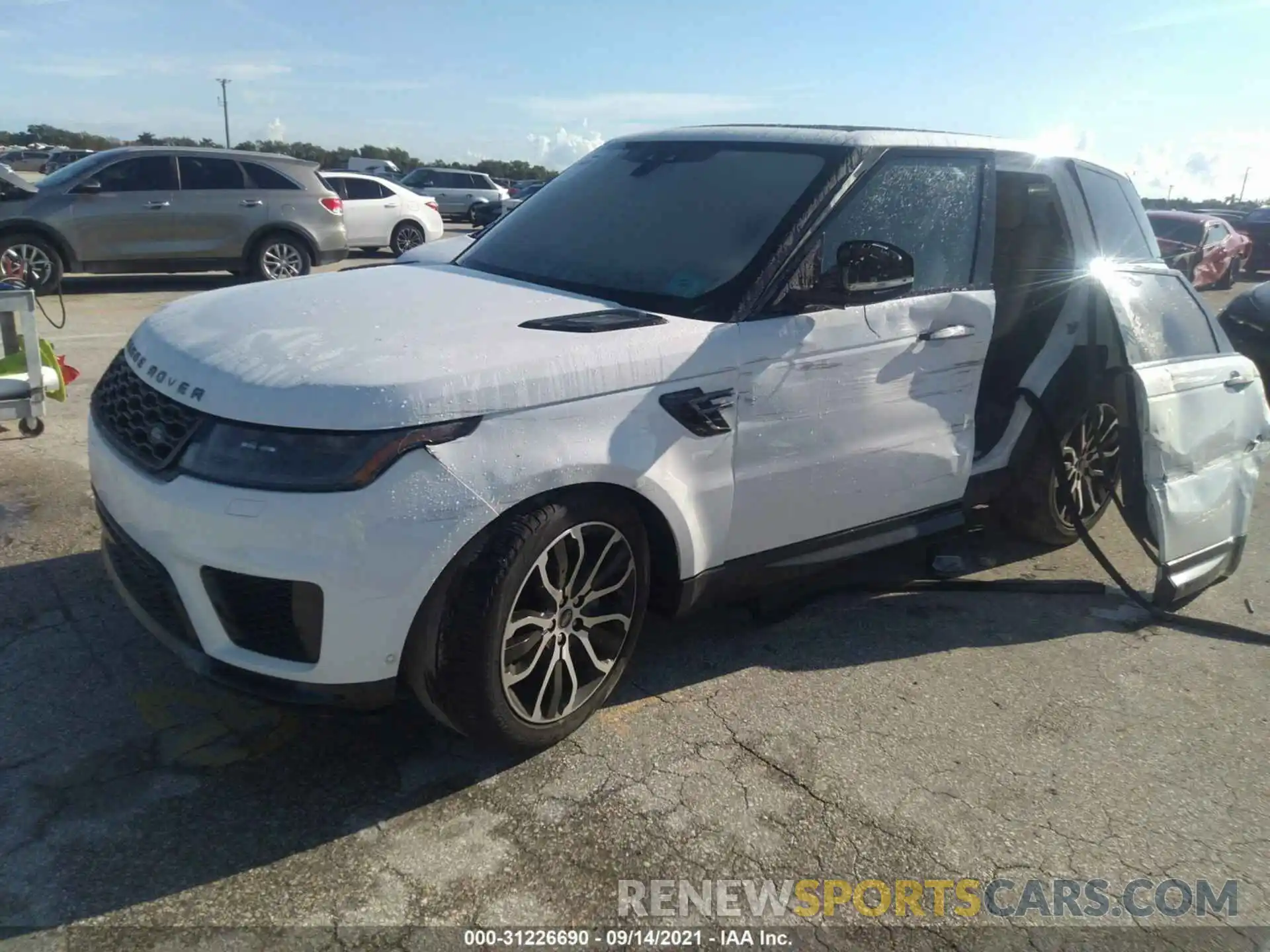 2 Фотография поврежденного автомобиля SALWR2SU0MA755220 LAND ROVER RANGE ROVER SPORT 2021