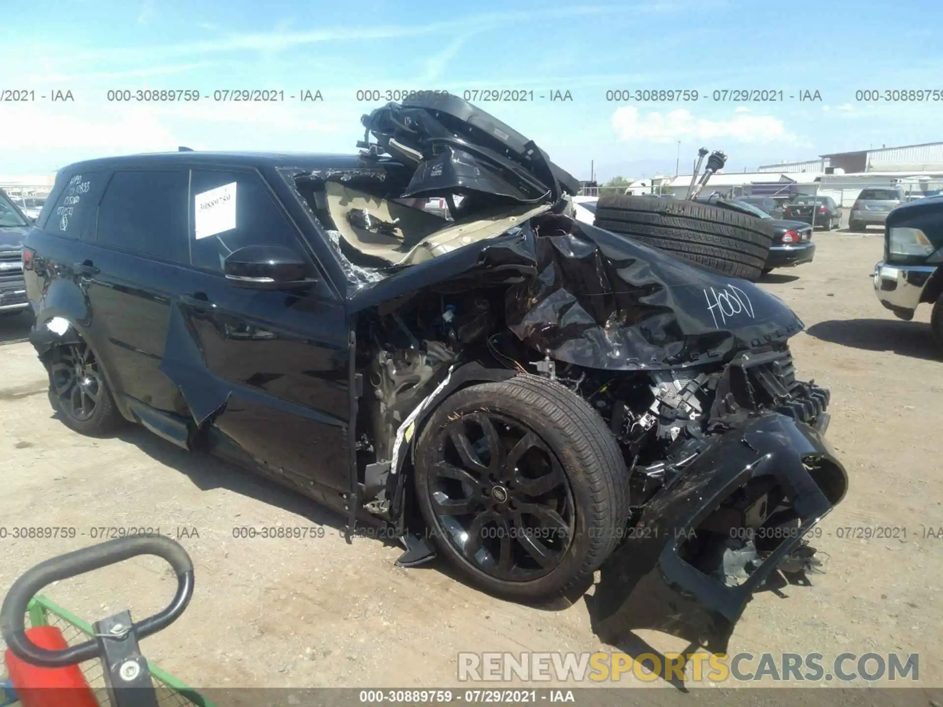 1 Photograph of a damaged car SALWR2SU1MA762242 LAND ROVER RANGE ROVER SPORT 2021