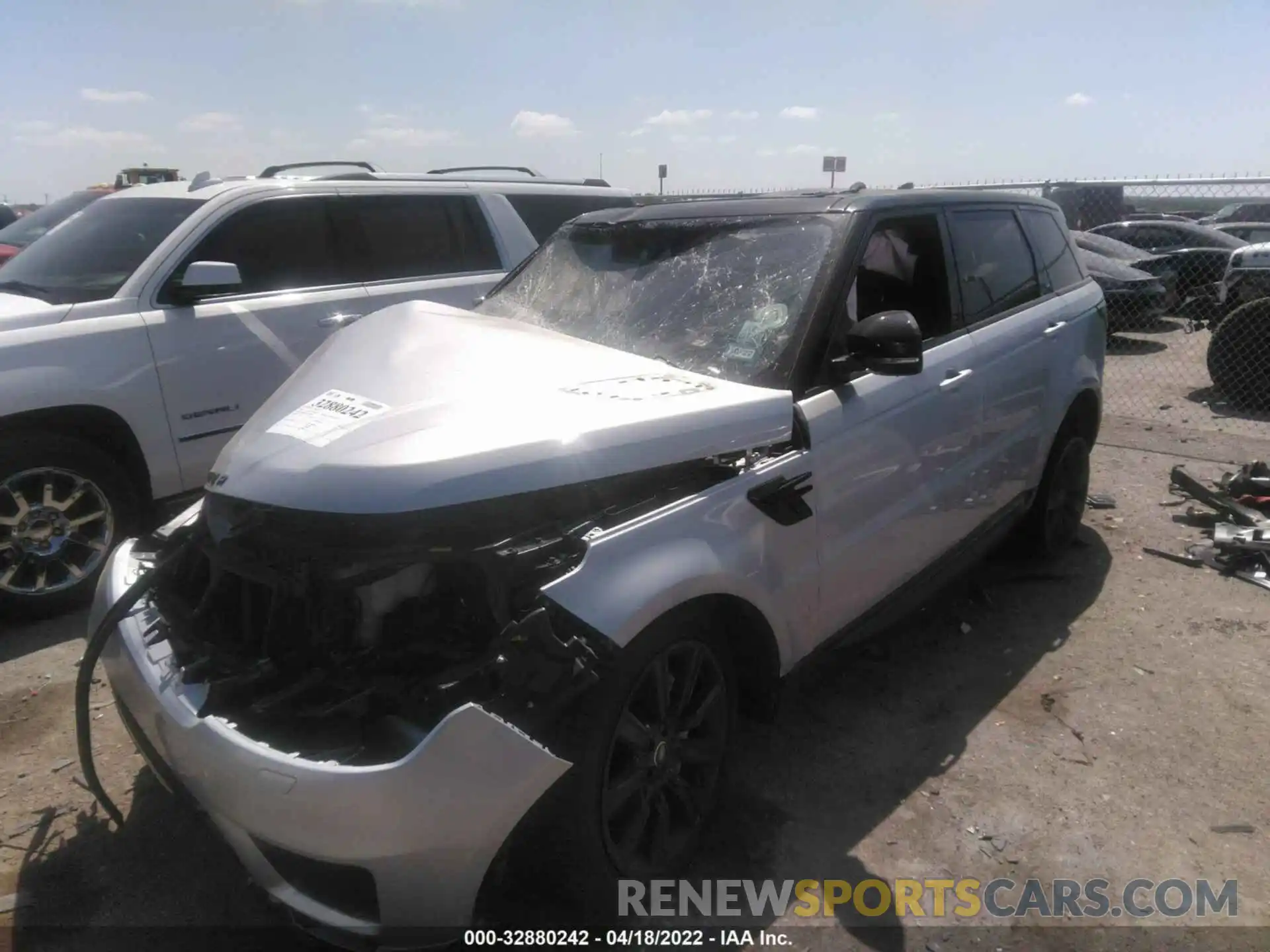 2 Photograph of a damaged car SALWR2SU6MA750698 LAND ROVER RANGE ROVER SPORT 2021