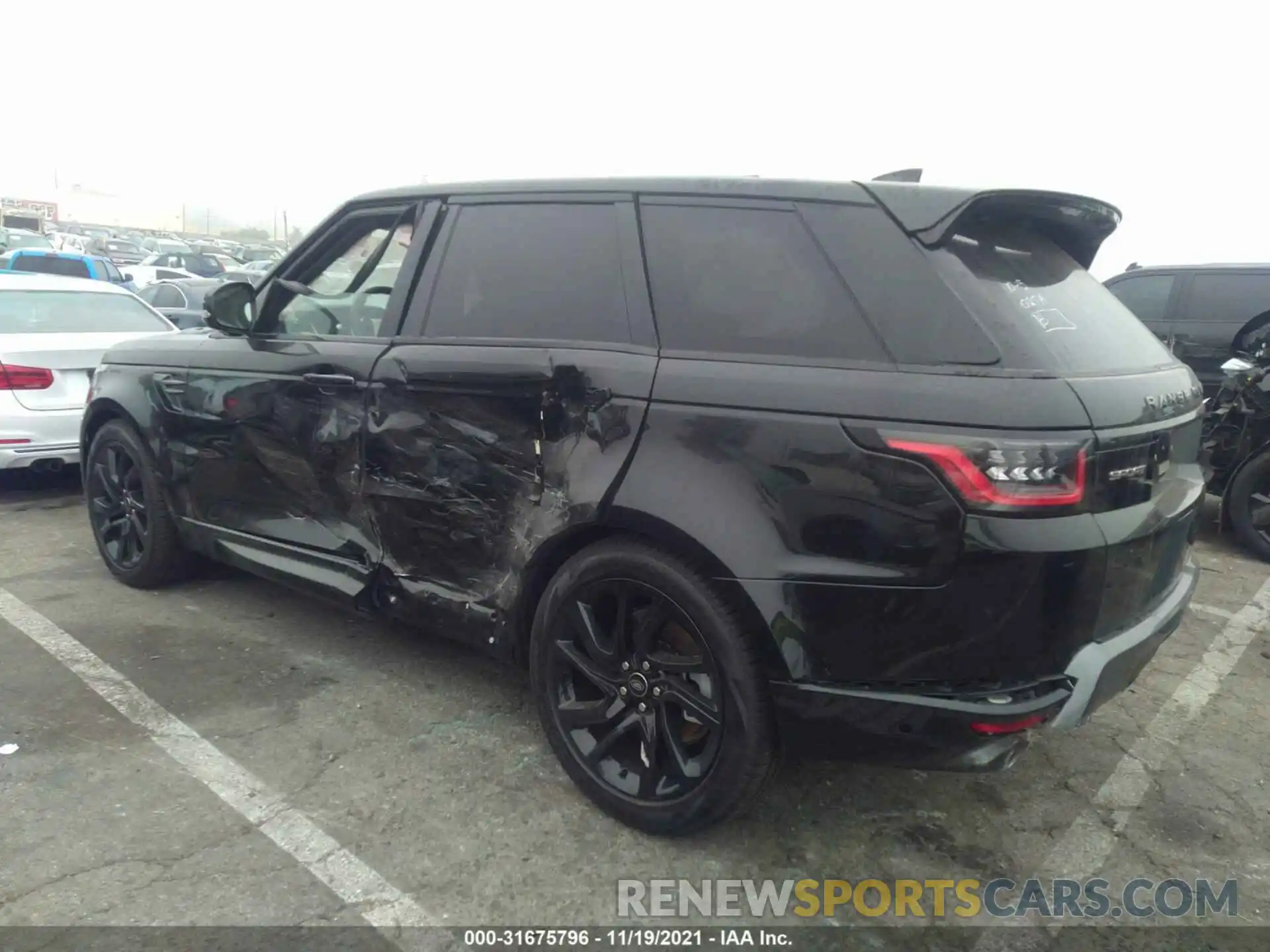 3 Фотография поврежденного автомобиля SALWR2SU8MA796310 LAND ROVER RANGE ROVER SPORT 2021