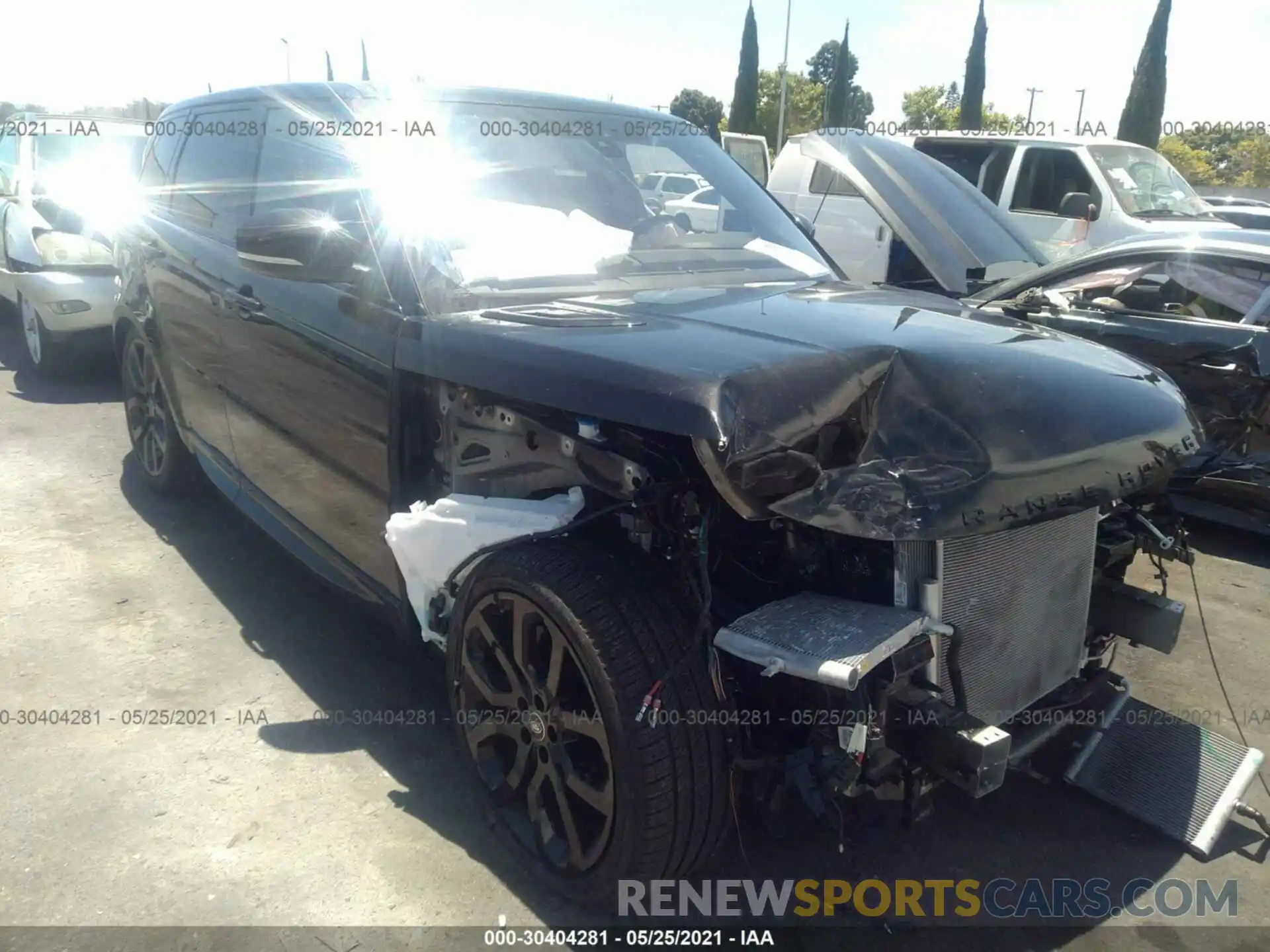 1 Photograph of a damaged car SALWR2SU9MA764790 LAND ROVER RANGE ROVER SPORT 2021