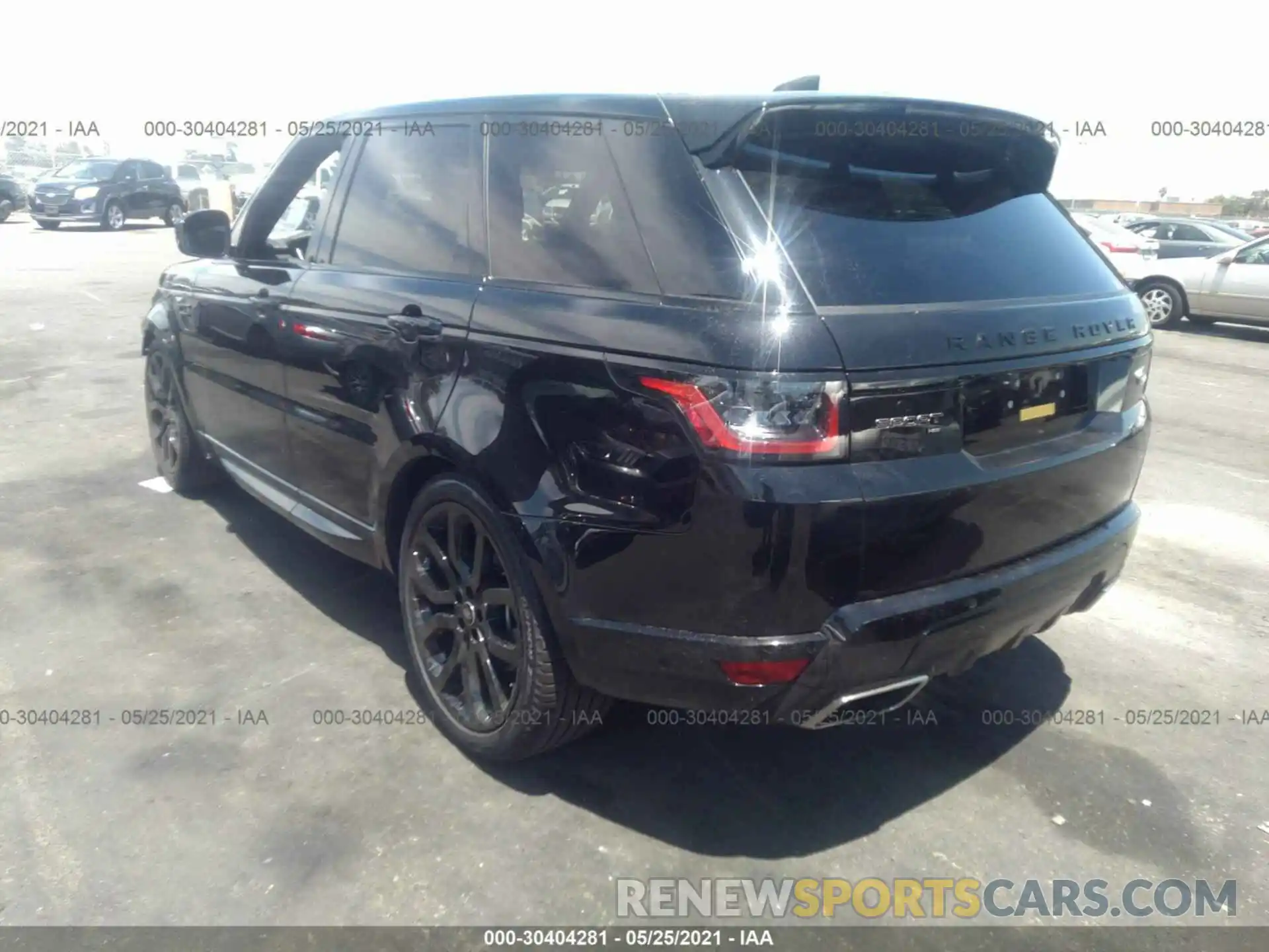 3 Фотография поврежденного автомобиля SALWR2SU9MA764790 LAND ROVER RANGE ROVER SPORT 2021