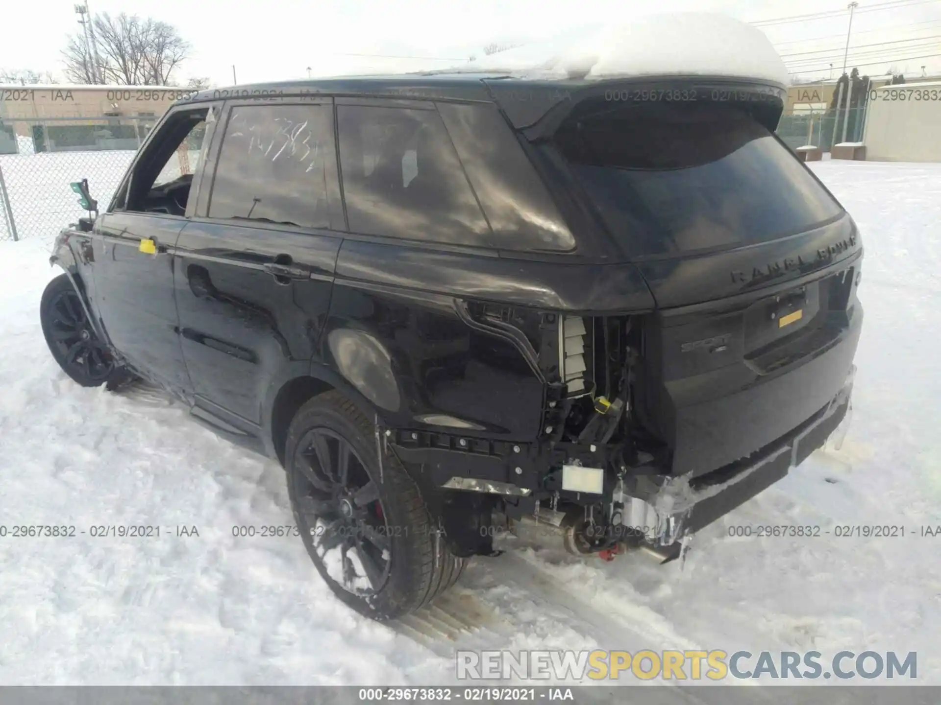 3 Фотография поврежденного автомобиля SALWS2RU1MA758296 LAND ROVER RANGE ROVER SPORT 2021