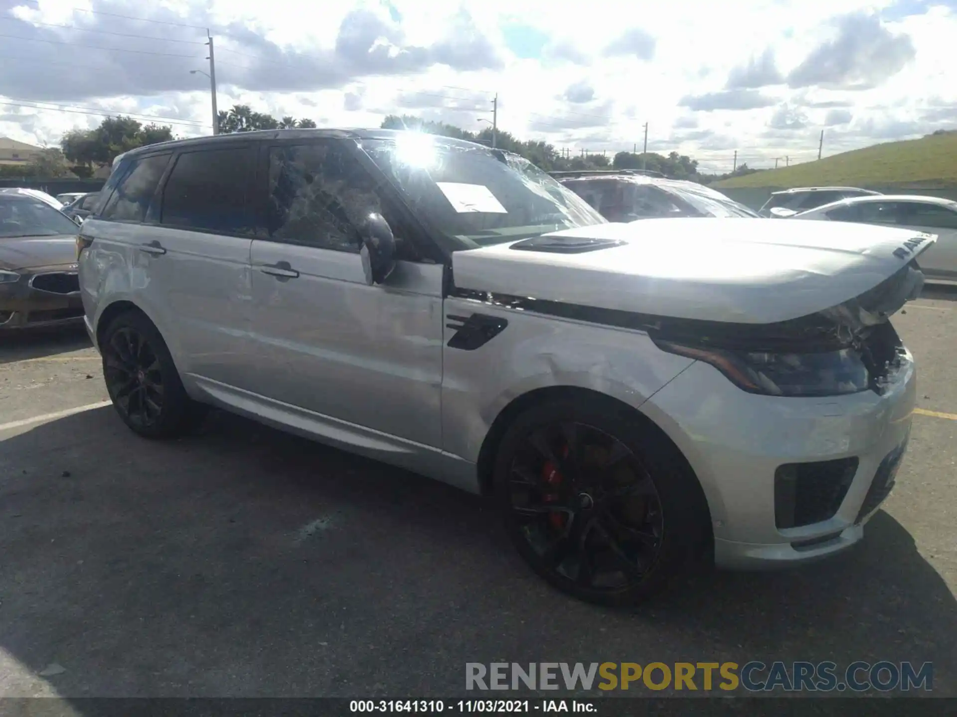 1 Photograph of a damaged car SALWS2RU1MA775020 LAND ROVER RANGE ROVER SPORT 2021