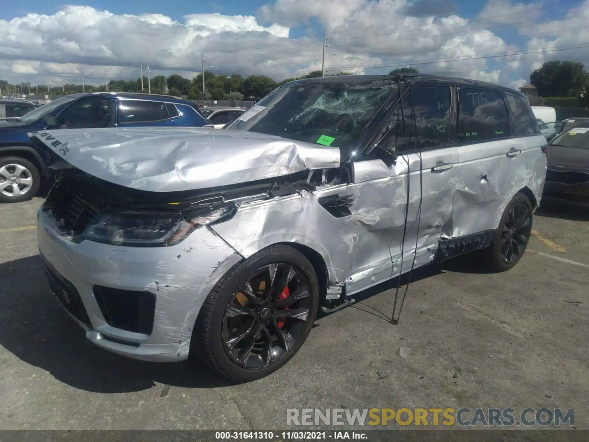 2 Photograph of a damaged car SALWS2RU1MA775020 LAND ROVER RANGE ROVER SPORT 2021