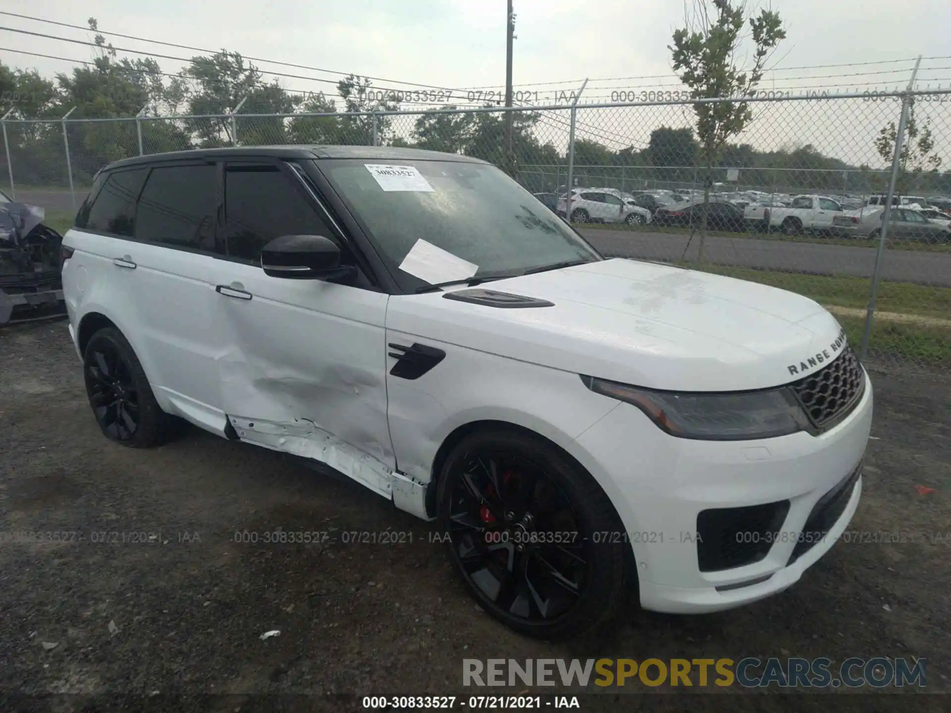 1 Фотография поврежденного автомобиля SALWS2RU6MA782531 LAND ROVER RANGE ROVER SPORT 2021