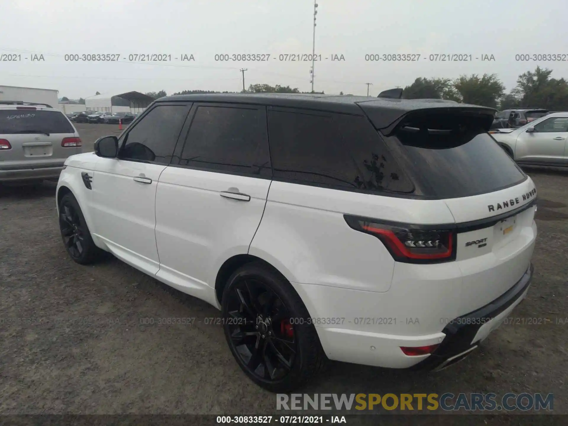 3 Фотография поврежденного автомобиля SALWS2RU6MA782531 LAND ROVER RANGE ROVER SPORT 2021