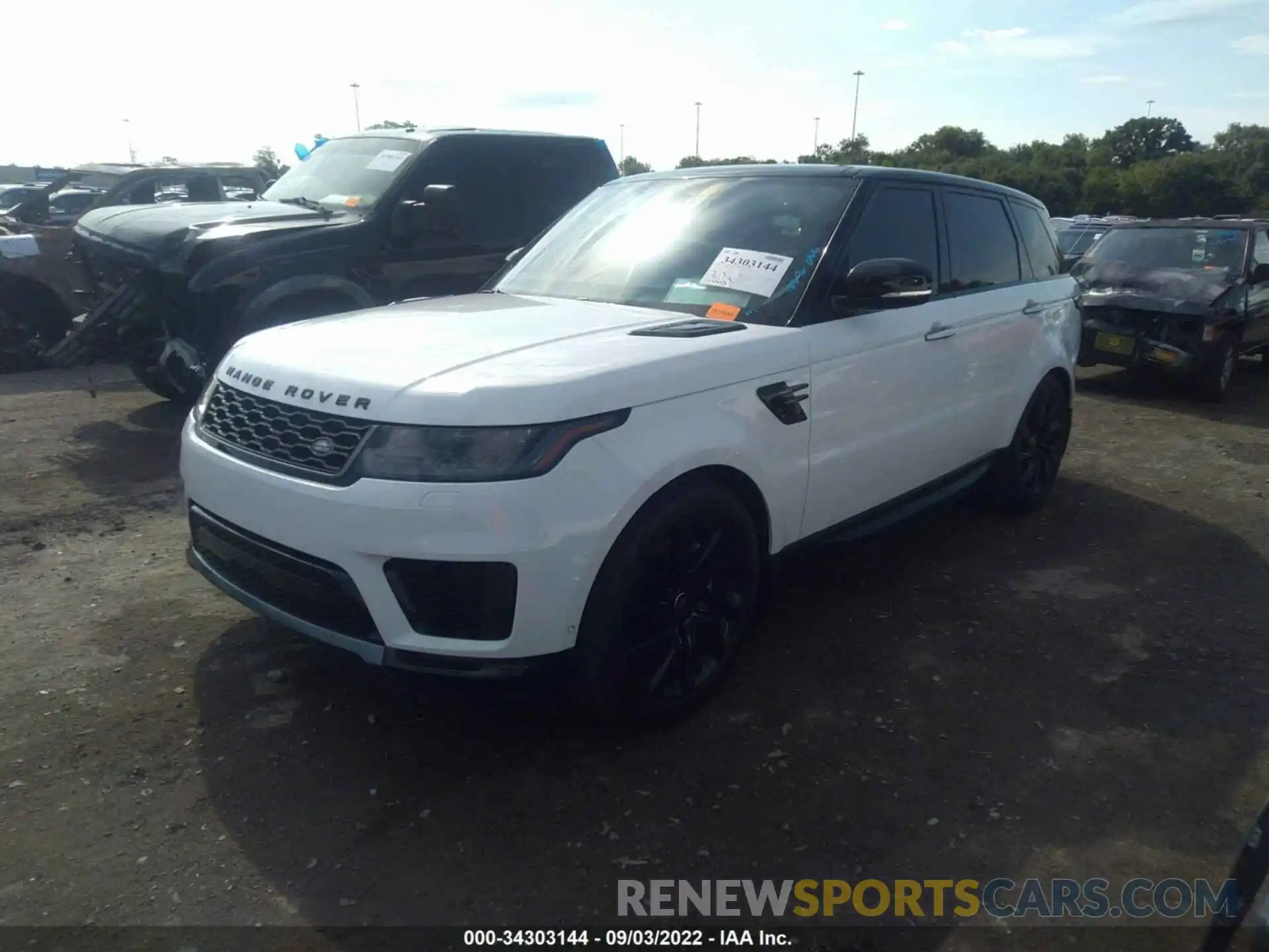 2 Фотография поврежденного автомобиля SALWR2SU1NA209740 LAND ROVER RANGE ROVER SPORT 2022