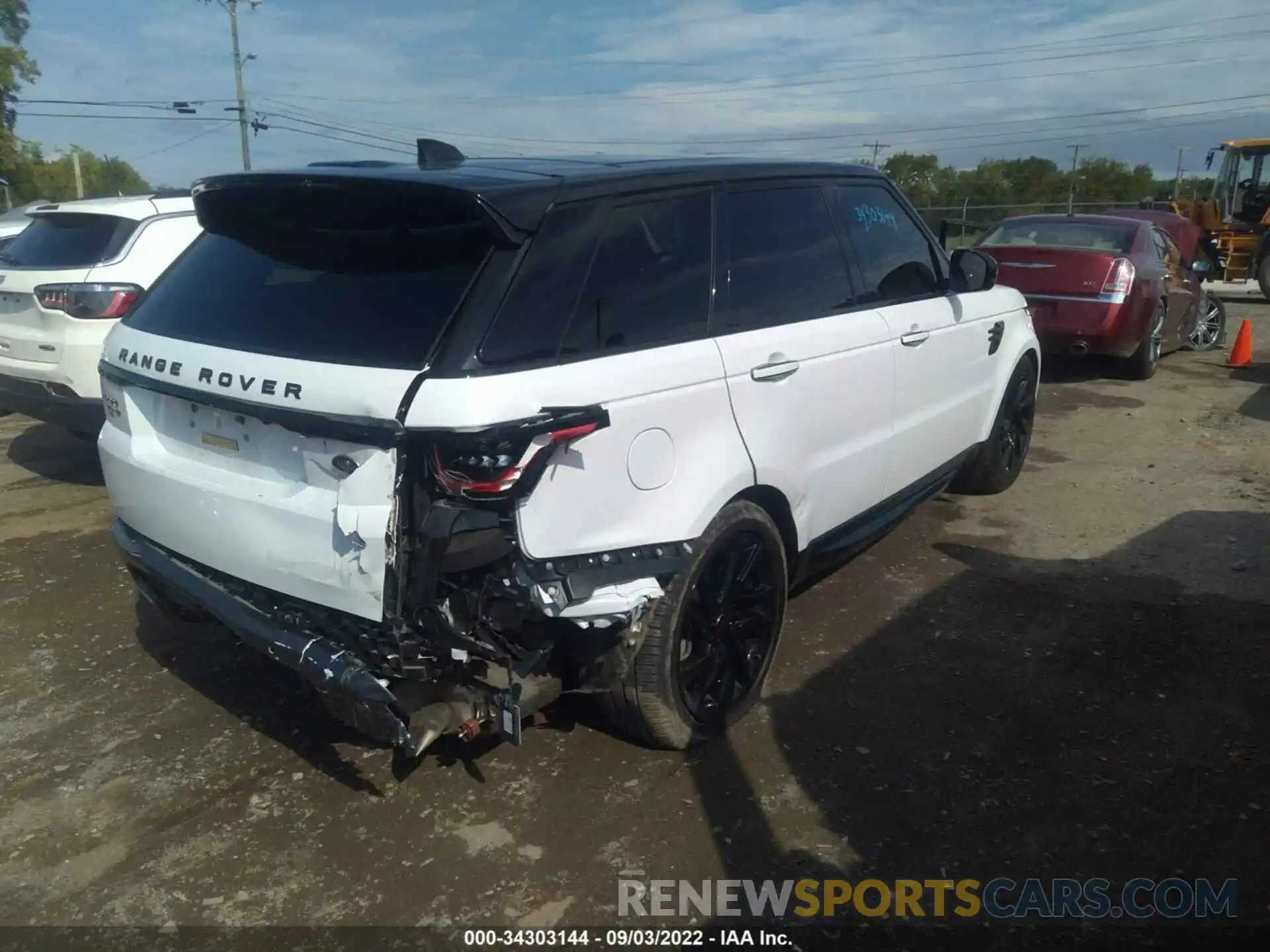 4 Фотография поврежденного автомобиля SALWR2SU1NA209740 LAND ROVER RANGE ROVER SPORT 2022