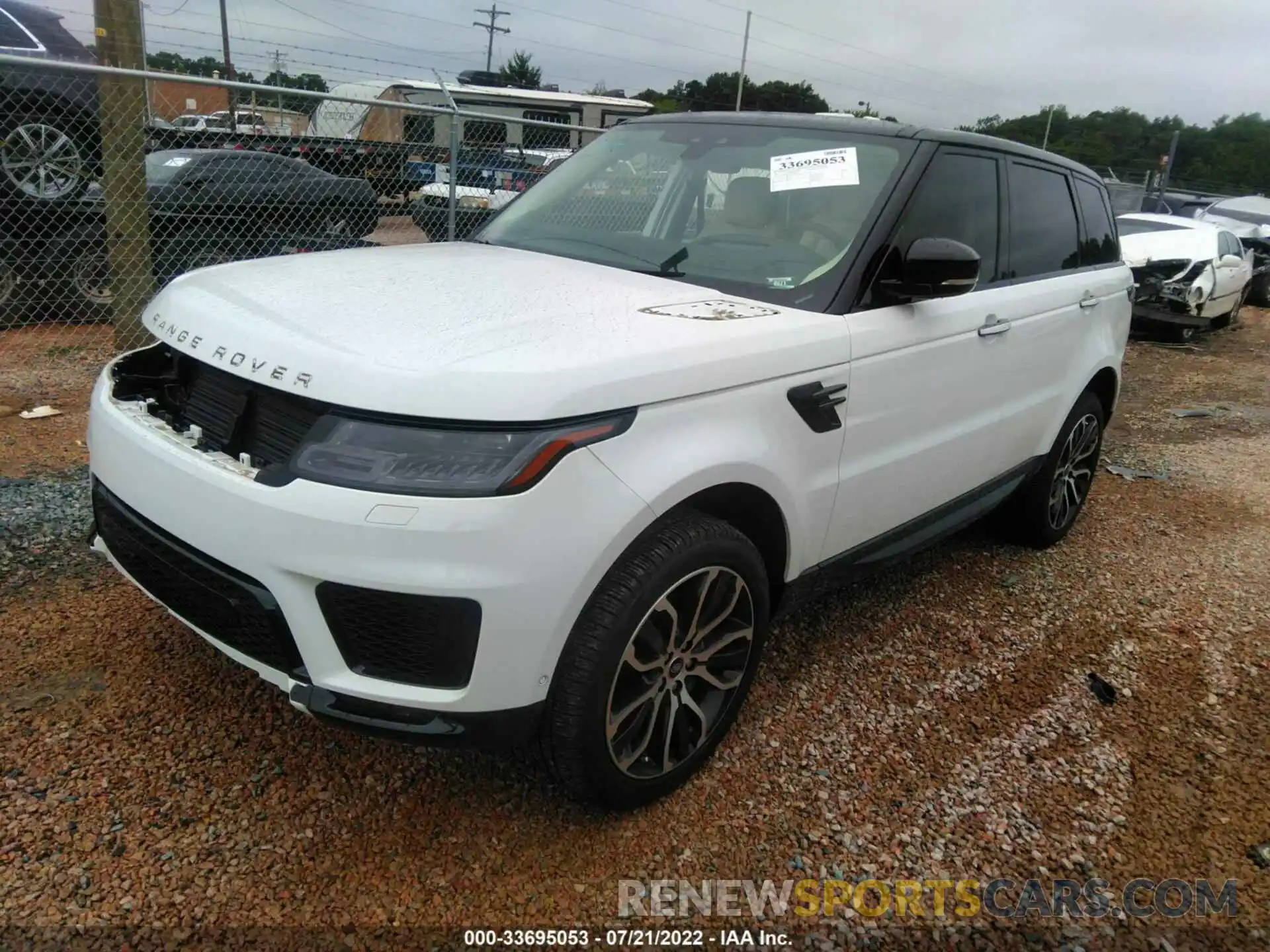 2 Photograph of a damaged car SALWR2SU7NA215249 LAND ROVER RANGE ROVER SPORT 2022