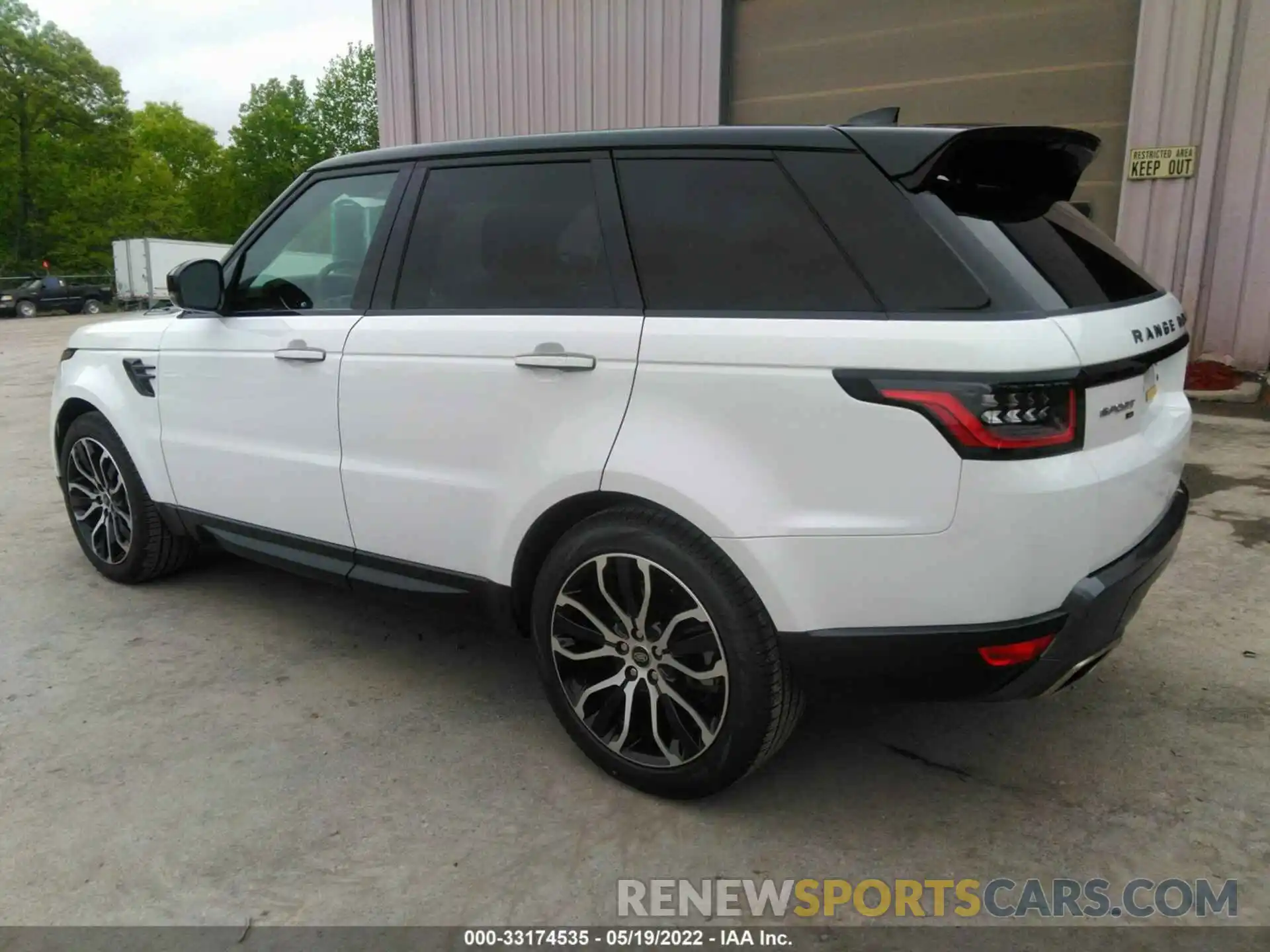 3 Фотография поврежденного автомобиля SALWR2SU9NA219688 LAND ROVER RANGE ROVER SPORT 2022