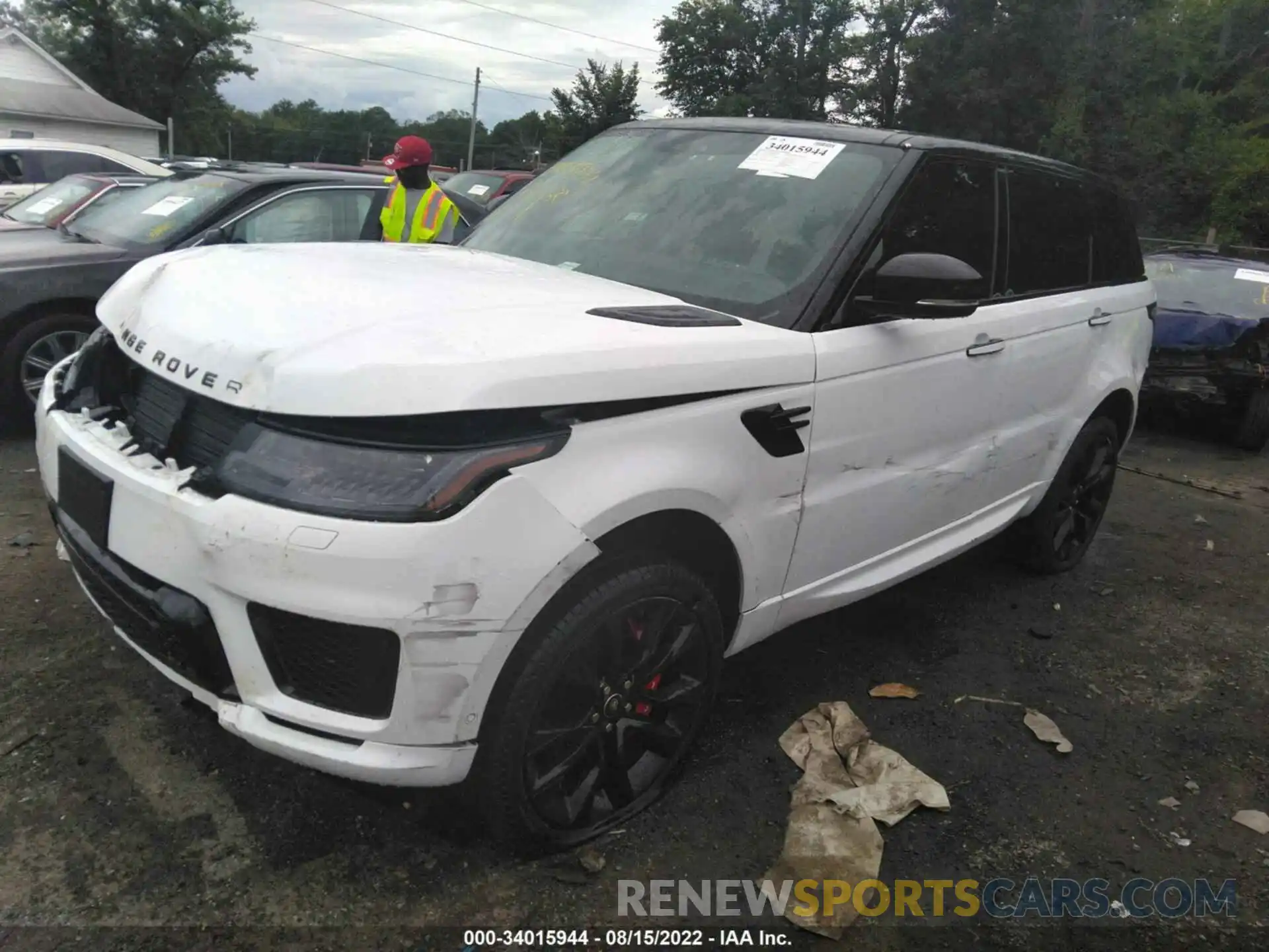 2 Фотография поврежденного автомобиля SALWS2RU1NA205178 LAND ROVER RANGE ROVER SPORT 2022