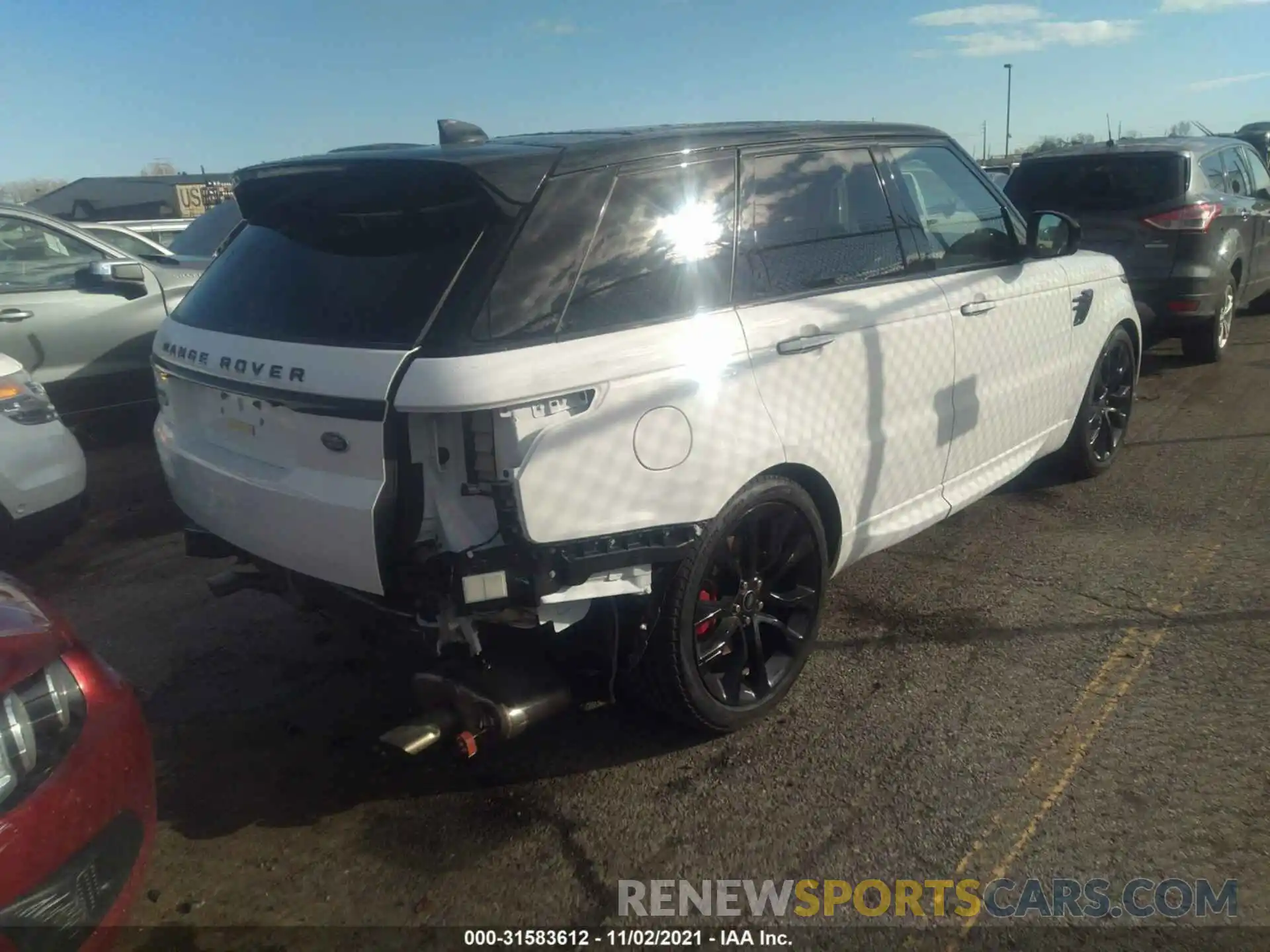 4 Фотография поврежденного автомобиля SALWS2RU2NA797514 LAND ROVER RANGE ROVER SPORT 2022