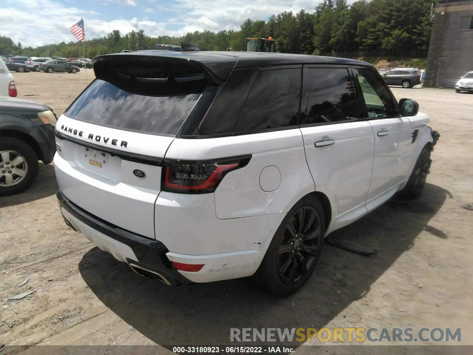 4 Фотография поврежденного автомобиля SALWS2RU3NA206400 LAND ROVER RANGE ROVER SPORT 2022