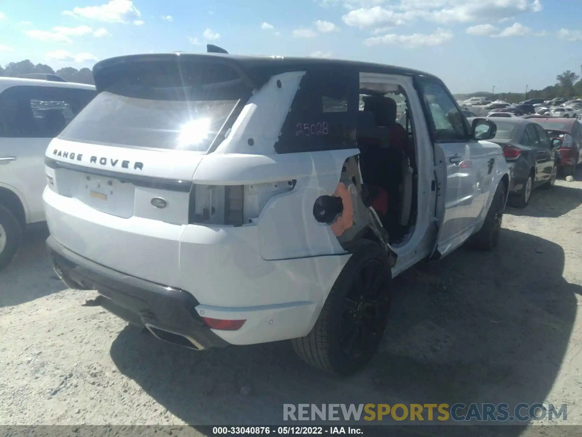 4 Фотография поврежденного автомобиля SALWS2RU3NA213122 LAND ROVER RANGE ROVER SPORT 2022