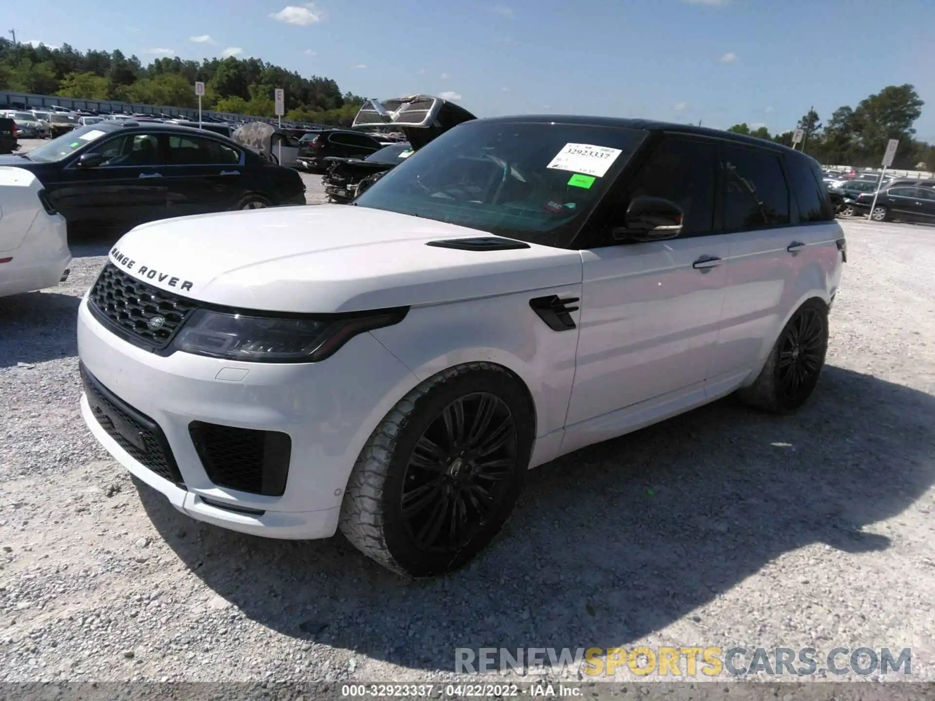 2 Фотография поврежденного автомобиля SALWS2RU6NA210201 LAND ROVER RANGE ROVER SPORT 2022