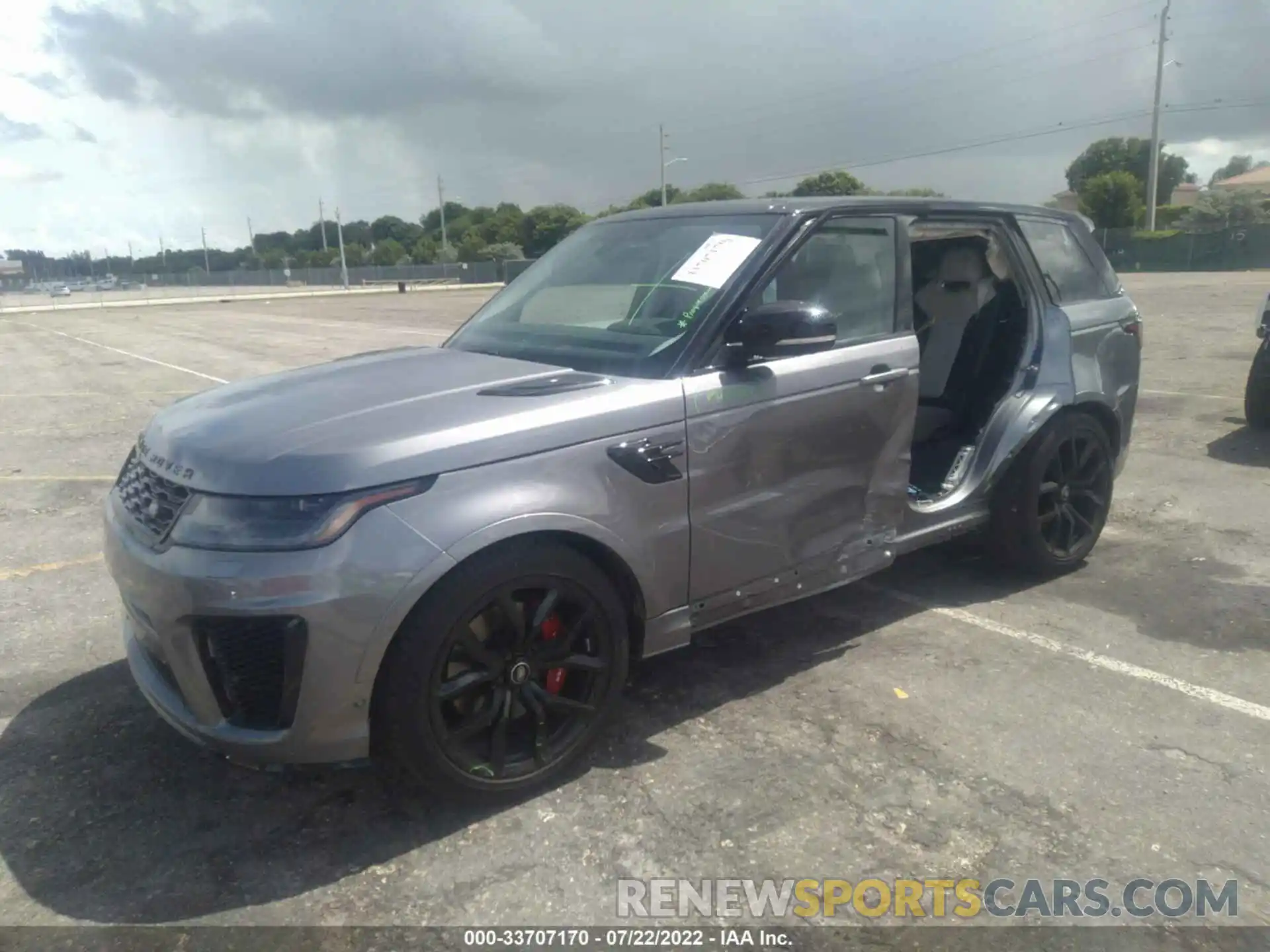 2 Фотография поврежденного автомобиля SALWZ2RE6NA236303 LAND ROVER RANGE ROVER SPORT 2022