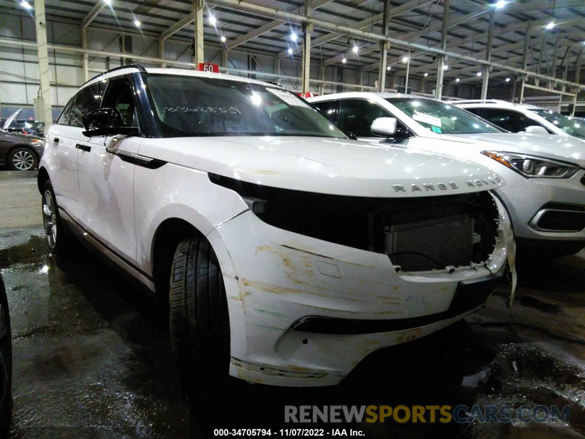 1 Photograph of a damaged car 00LYB2EX7KA203617 LAND ROVER RANGE ROVER VELAR 2019