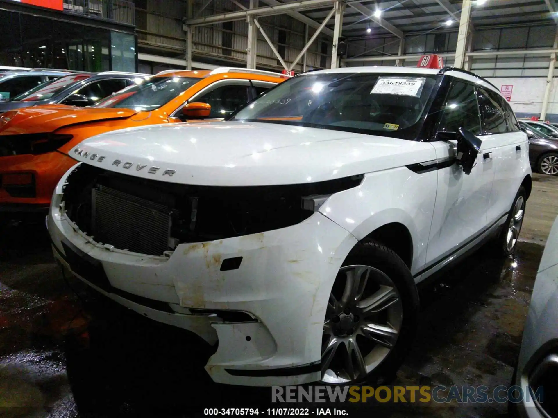 2 Photograph of a damaged car 00LYB2EX7KA203617 LAND ROVER RANGE ROVER VELAR 2019