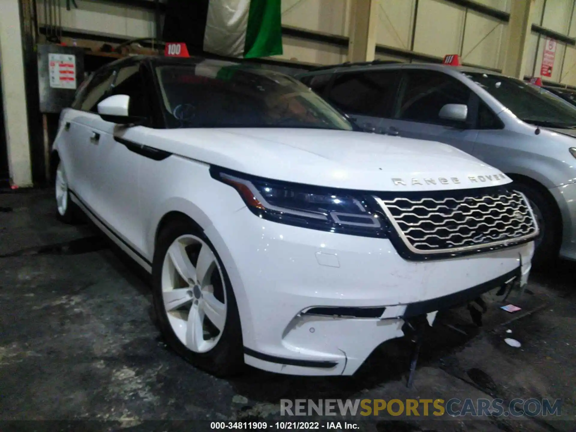 1 Photograph of a damaged car 00LYB2FV3KA212540 LAND ROVER RANGE ROVER VELAR 2019