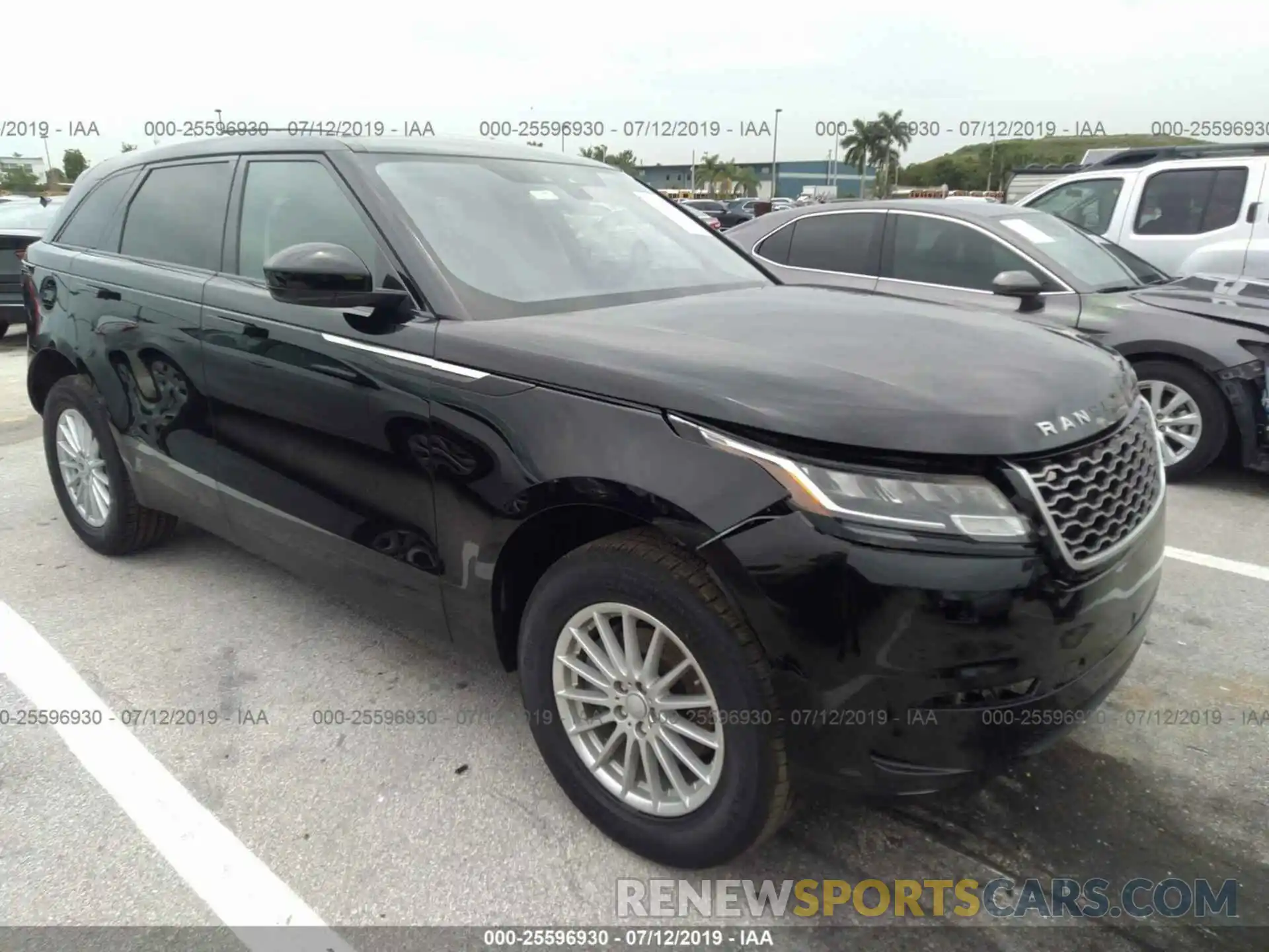 1 Photograph of a damaged car SALYA2EX7KA202390 LAND ROVER RANGE ROVER VELAR 2019