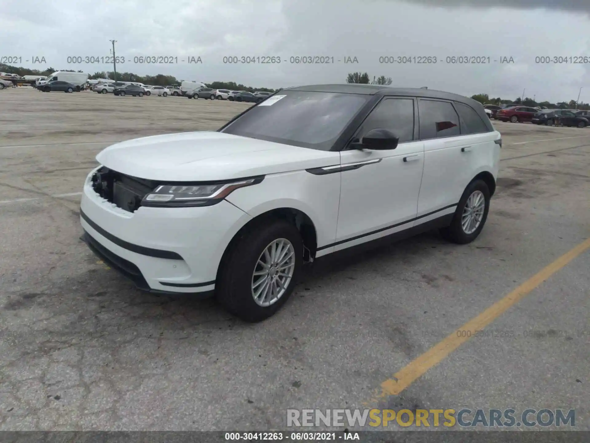 2 Photograph of a damaged car SALYA2EXXKA214243 LAND ROVER RANGE ROVER VELAR 2019