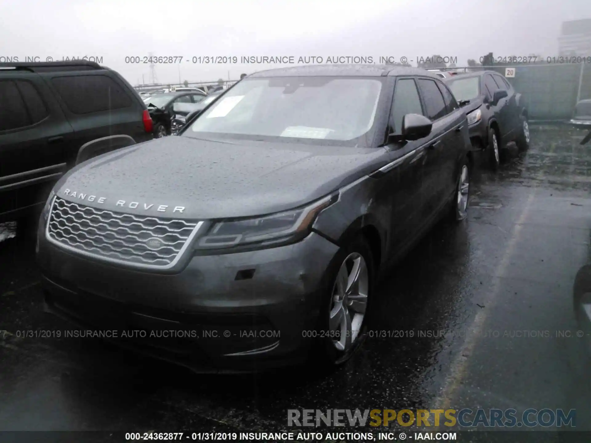 2 Photograph of a damaged car SALYB2EV0KA796560 LAND ROVER RANGE ROVER VELAR 2019