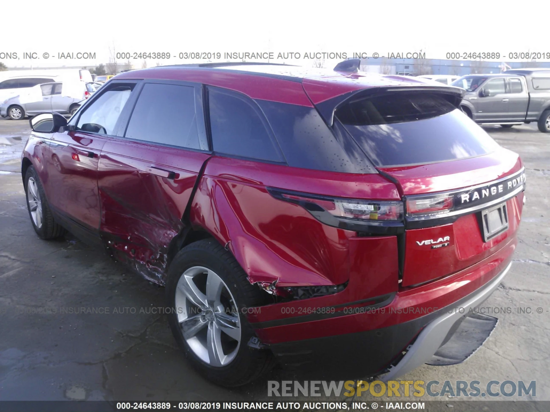 3 Фотография поврежденного автомобиля SALYB2EV2KA795829 LAND ROVER RANGE ROVER VELAR 2019