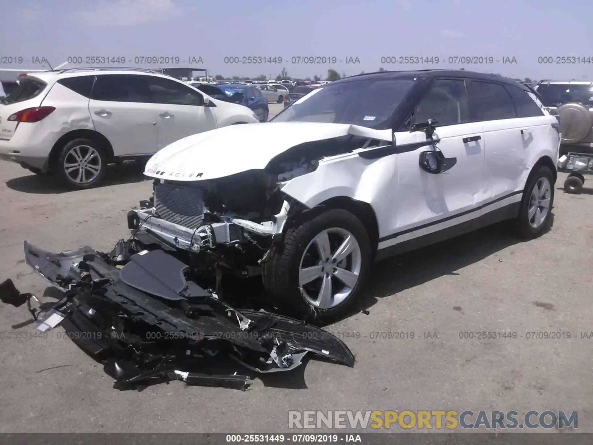 2 Photograph of a damaged car SALYB2EX0KA213888 LAND ROVER RANGE ROVER VELAR 2019