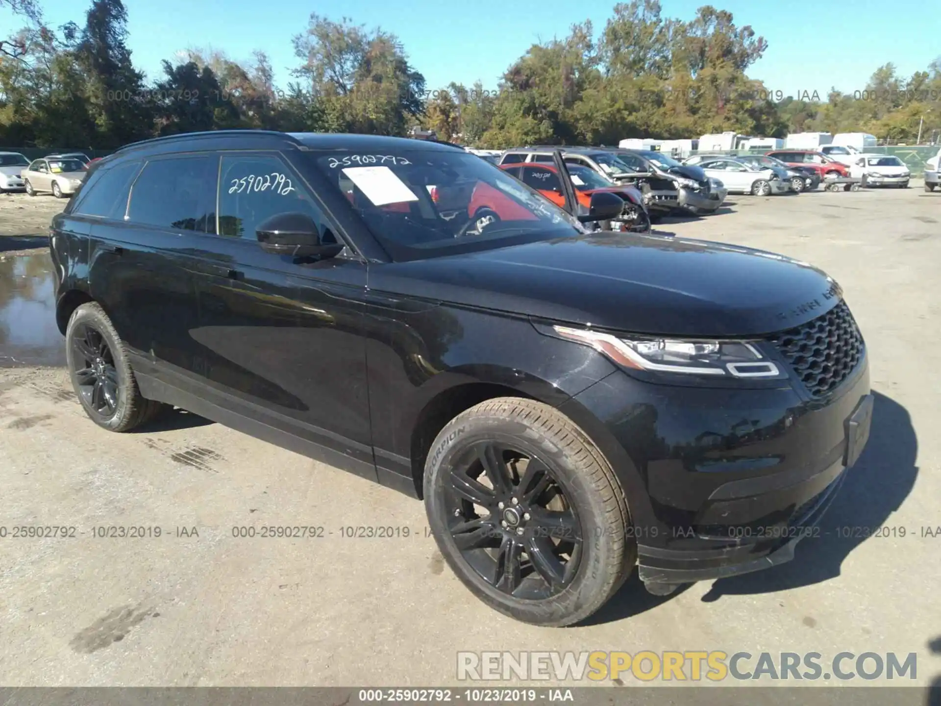 1 Photograph of a damaged car SALYB2EX0KA791473 LAND ROVER RANGE ROVER VELAR 2019