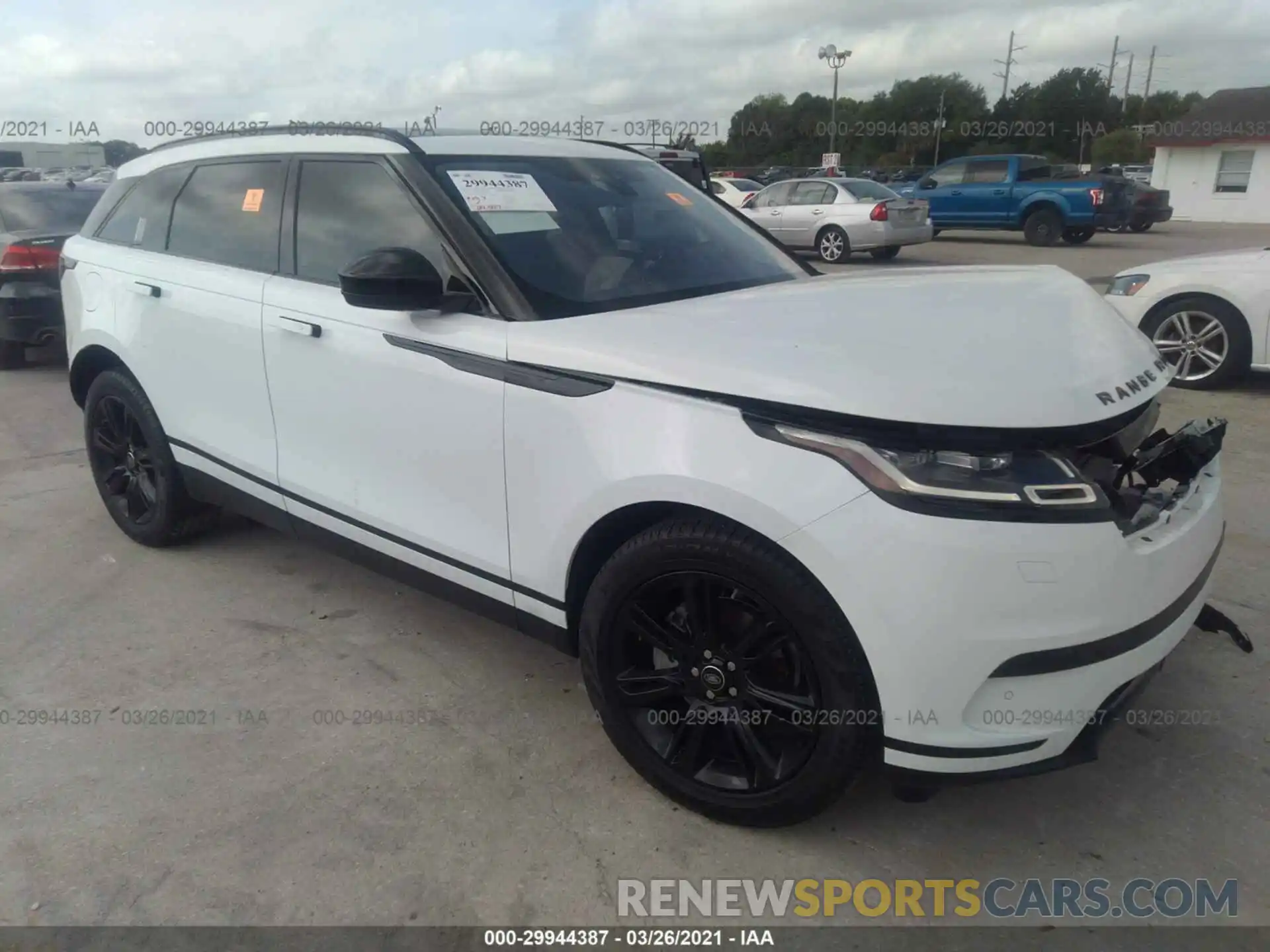 1 Photograph of a damaged car SALYB2EX1KA215133 LAND ROVER RANGE ROVER VELAR 2019