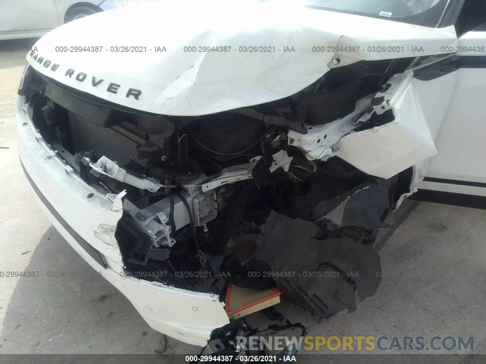 6 Photograph of a damaged car SALYB2EX1KA215133 LAND ROVER RANGE ROVER VELAR 2019