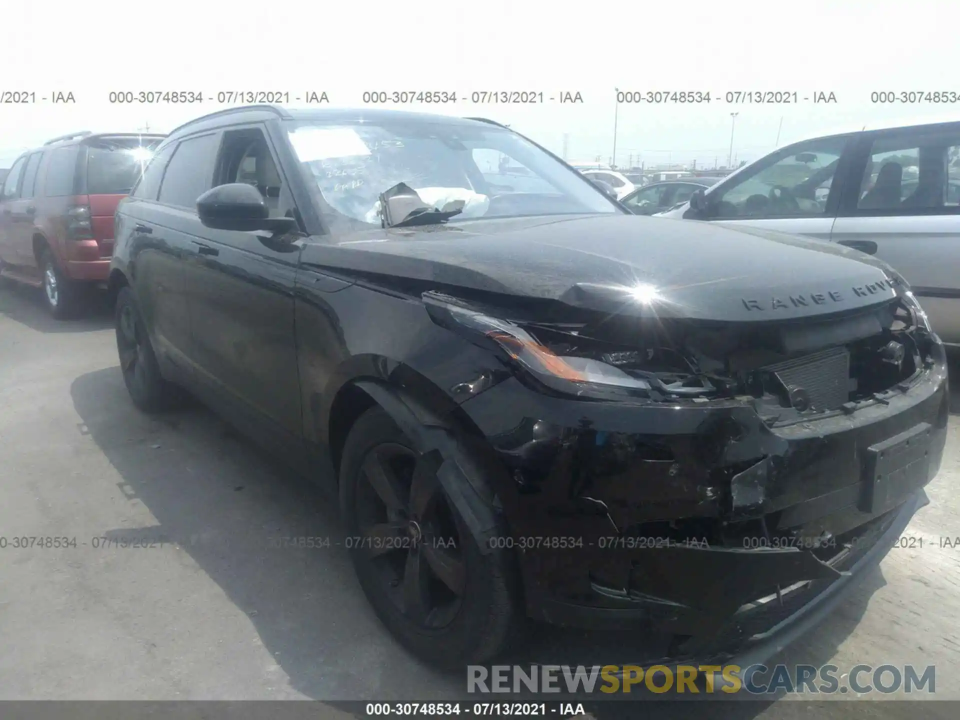 1 Photograph of a damaged car SALYB2EX2KA233320 LAND ROVER RANGE ROVER VELAR 2019